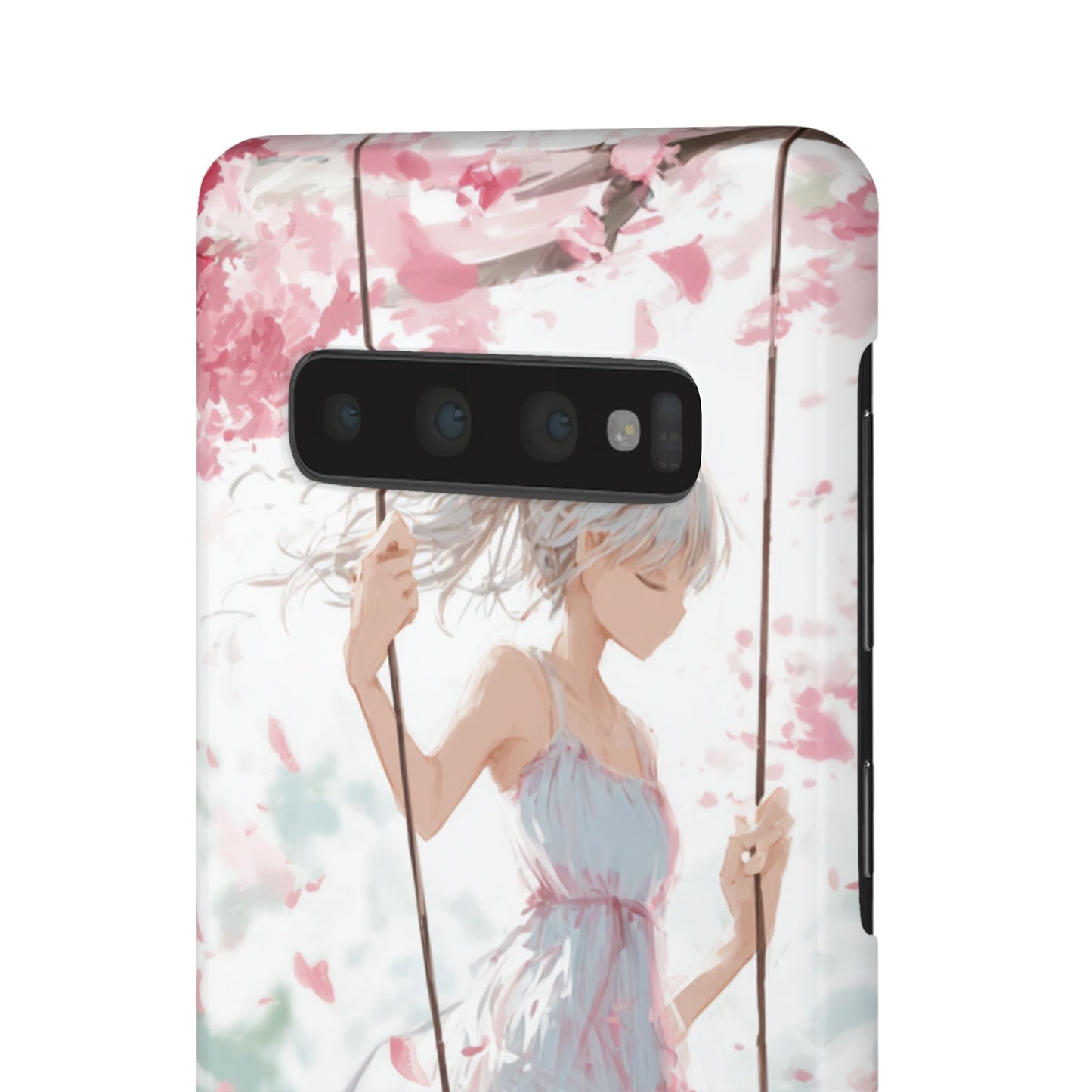 Elegant Floral Snap Cases for iPhone, Personalized Phone Covers, Cute Spring Gifts, Anime Aesthetic Accessories, Flower-themed Cell [...]