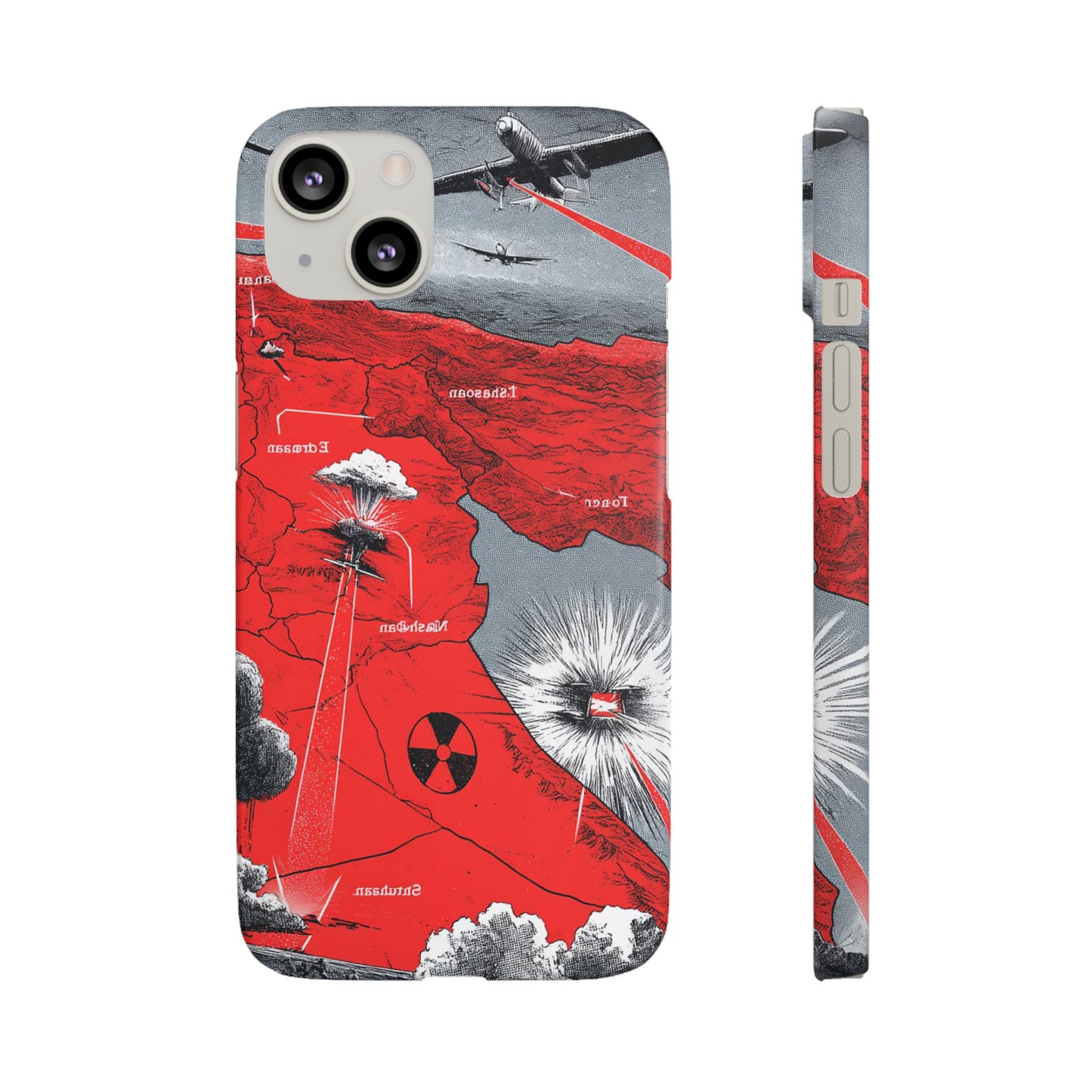 Bold Graphic Snap Case with Dramatic Design, Unique Phone Cover, Artistic Protection for iPhone, Trendy Gadget Gift, Edgy Tech Accessory