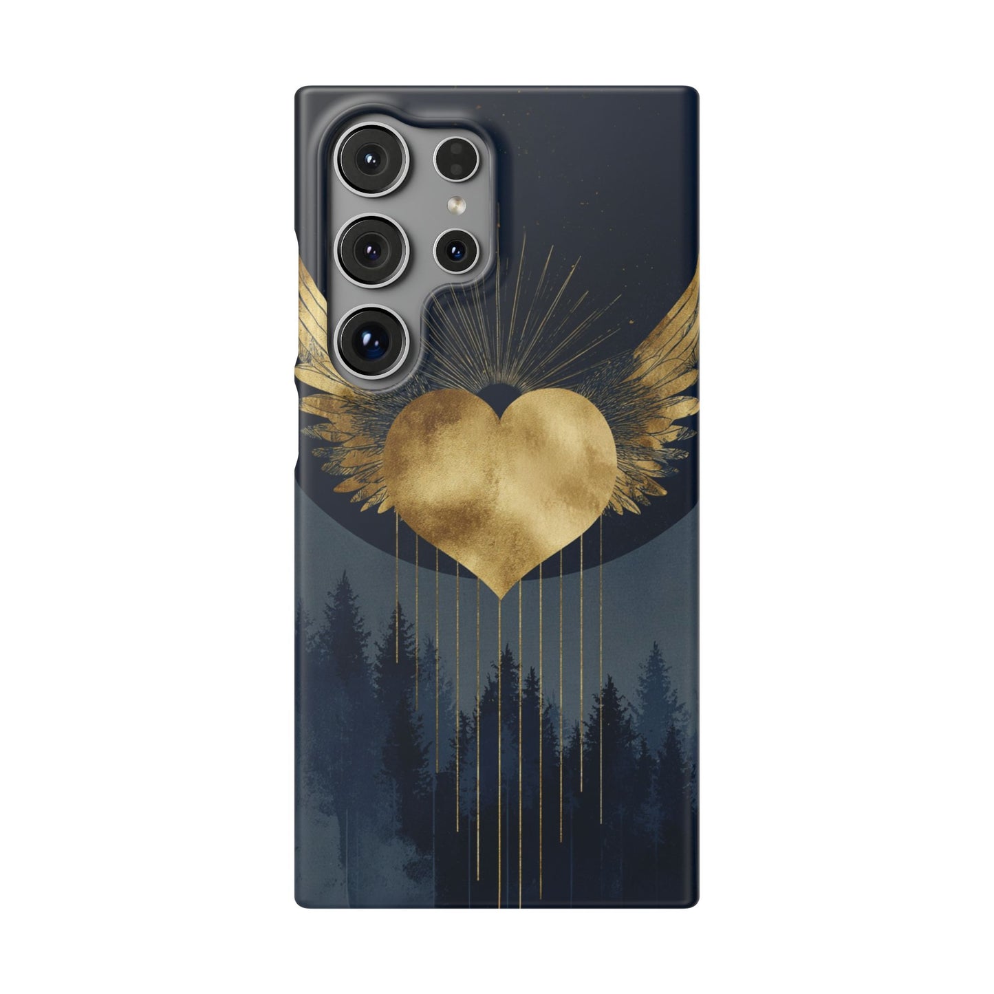 Heart Wing Snap Case, Elegant Phone Cover, Unique Gift, Artistic Accessory, Protective Case for Love and Romance