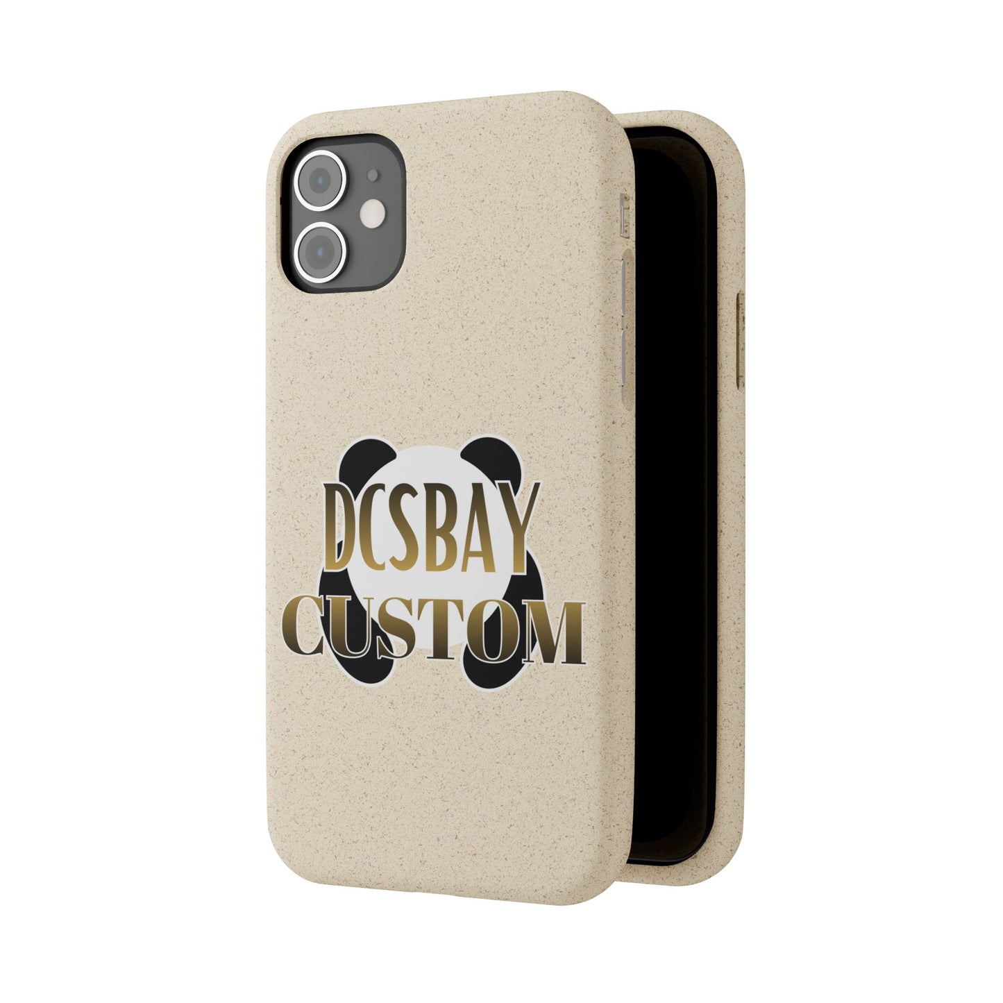 Biodegradable Panda Phone Case — Eco-Friendly Customizable iPhone Cover