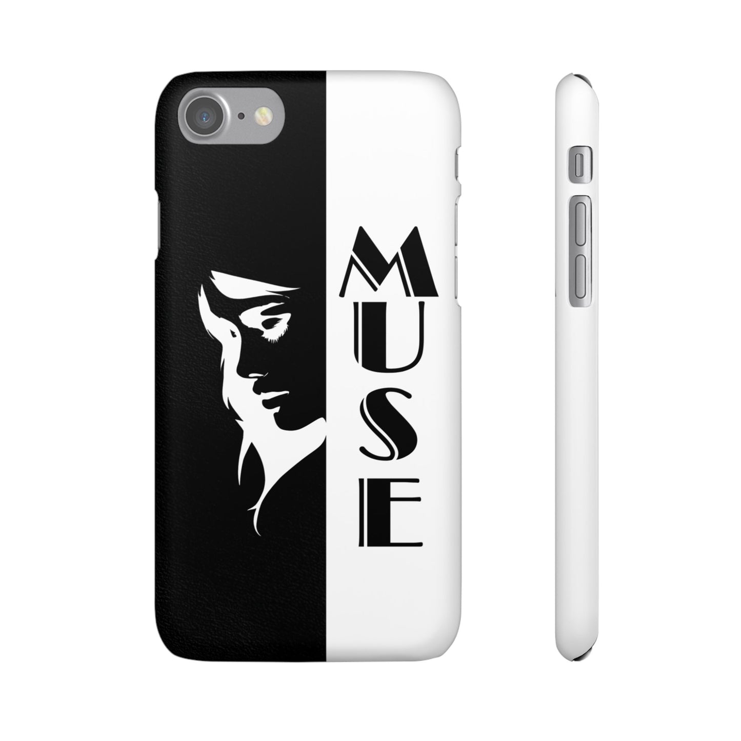 Black And White Bold Muse Snap Case Cover for iPhone and Samsung
