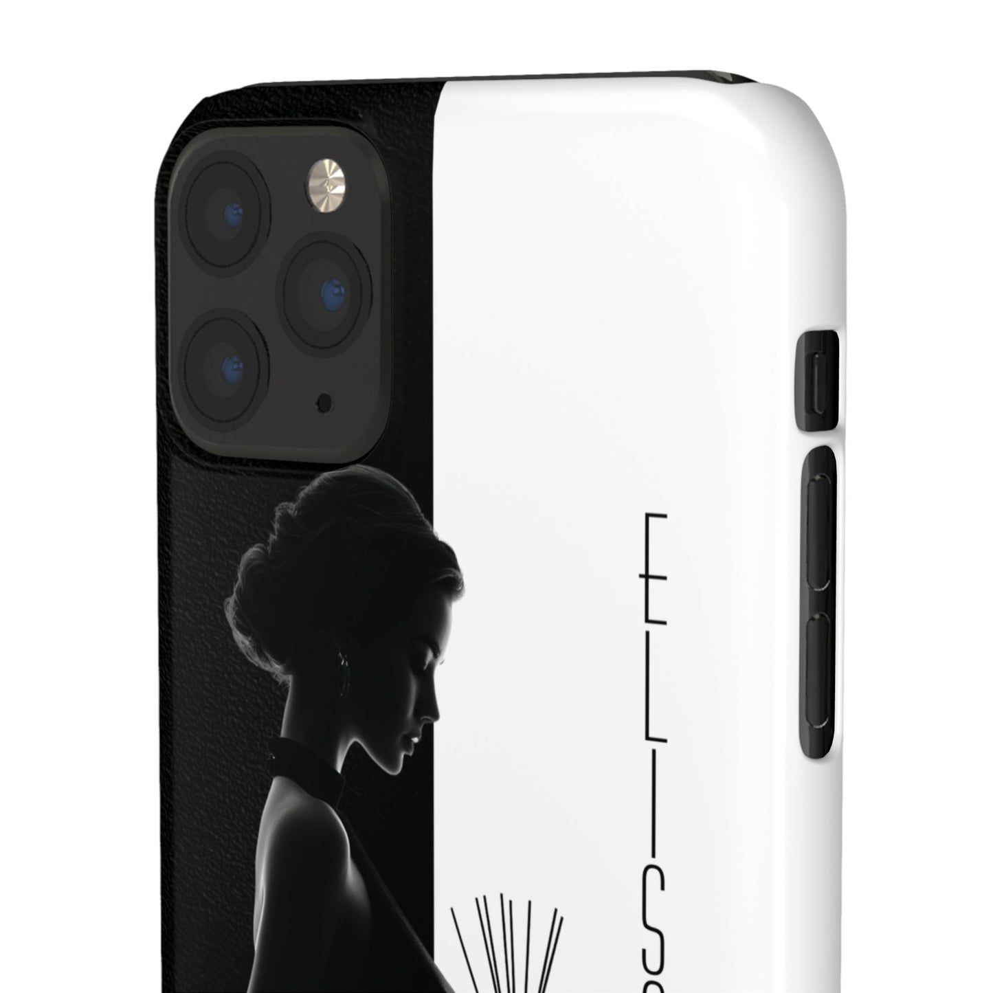 Custom Black and White Snap Case for Women Phone Cover for iPhone and Samsung