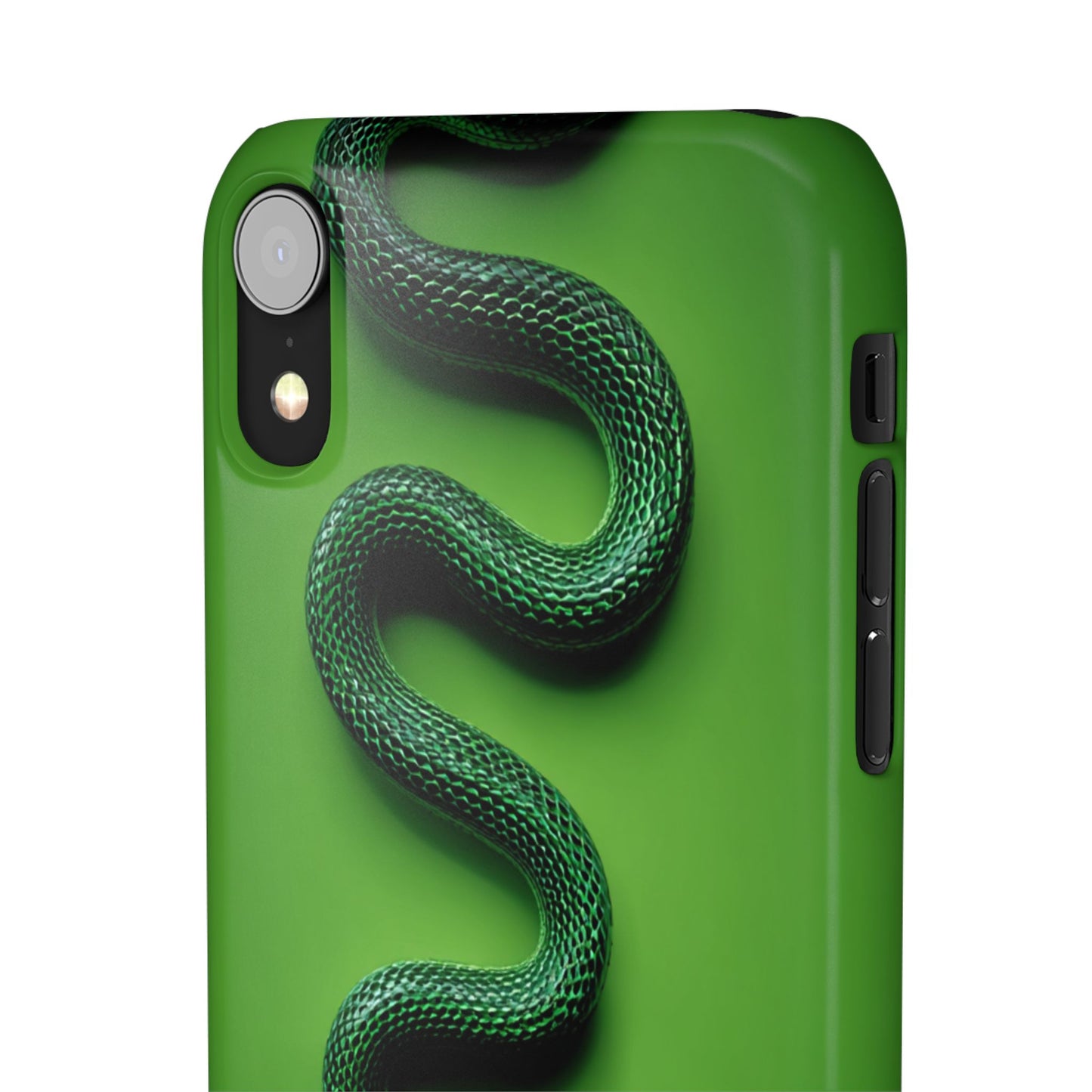 Green Snake Snap Case for iPhone, Stylish Phone Cover, Unique Gift, Trendy Accessory, Birthday, Nature Lover's Phone Case