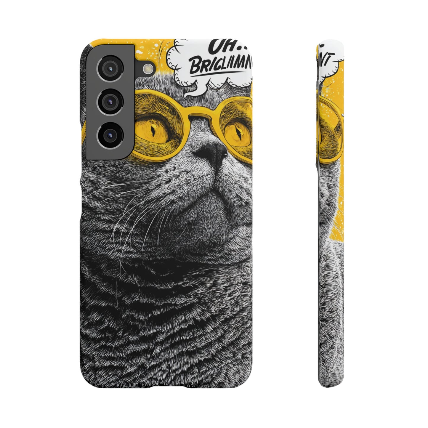 Playful Cat Snap Case - Quirky Phone Cover for Cat Lovers, Gift for Pet Enthusiasts, Funny Accessory for Any Occasion