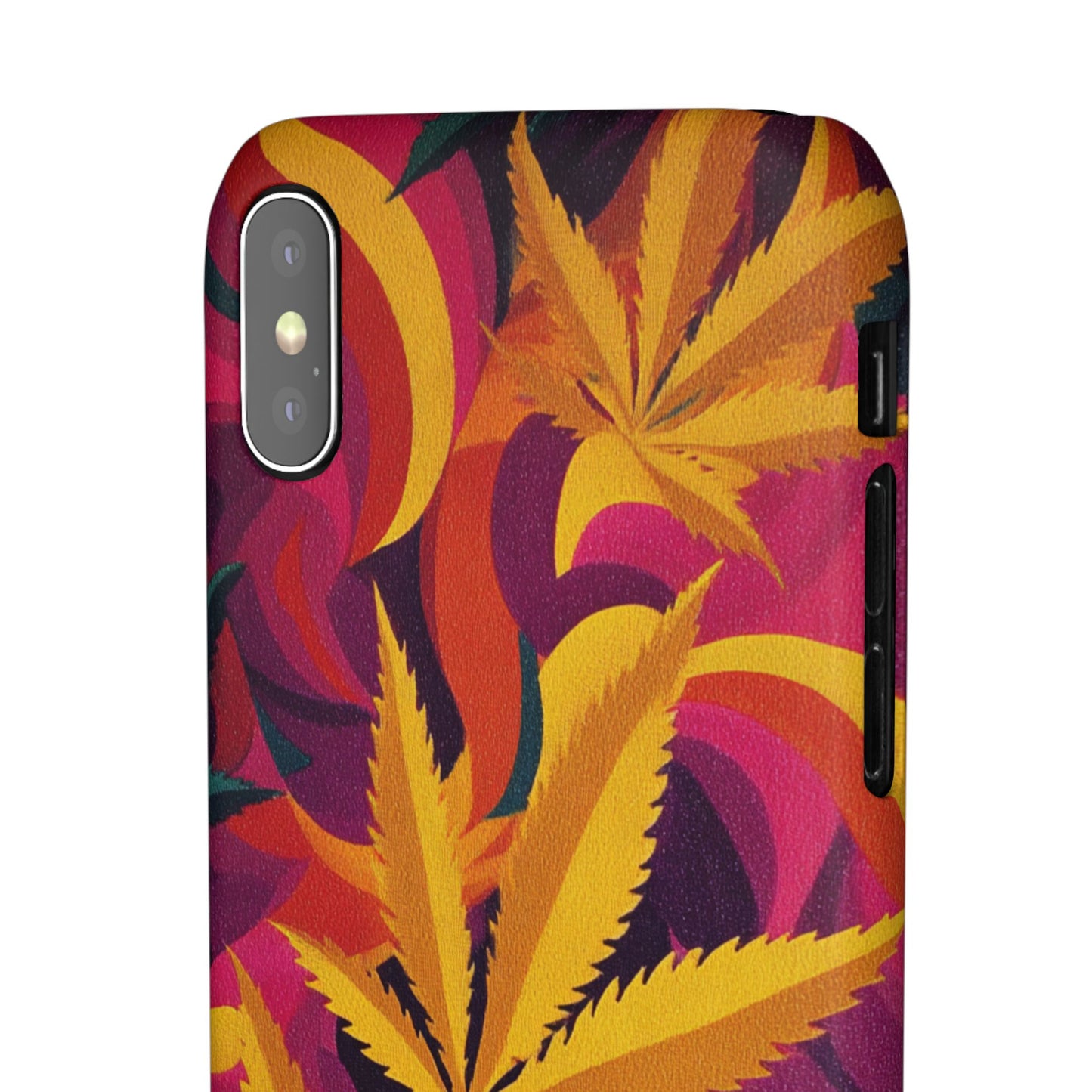 Autumn Vibe Cannabis Snap Case for IPhones and Samsungs Custom