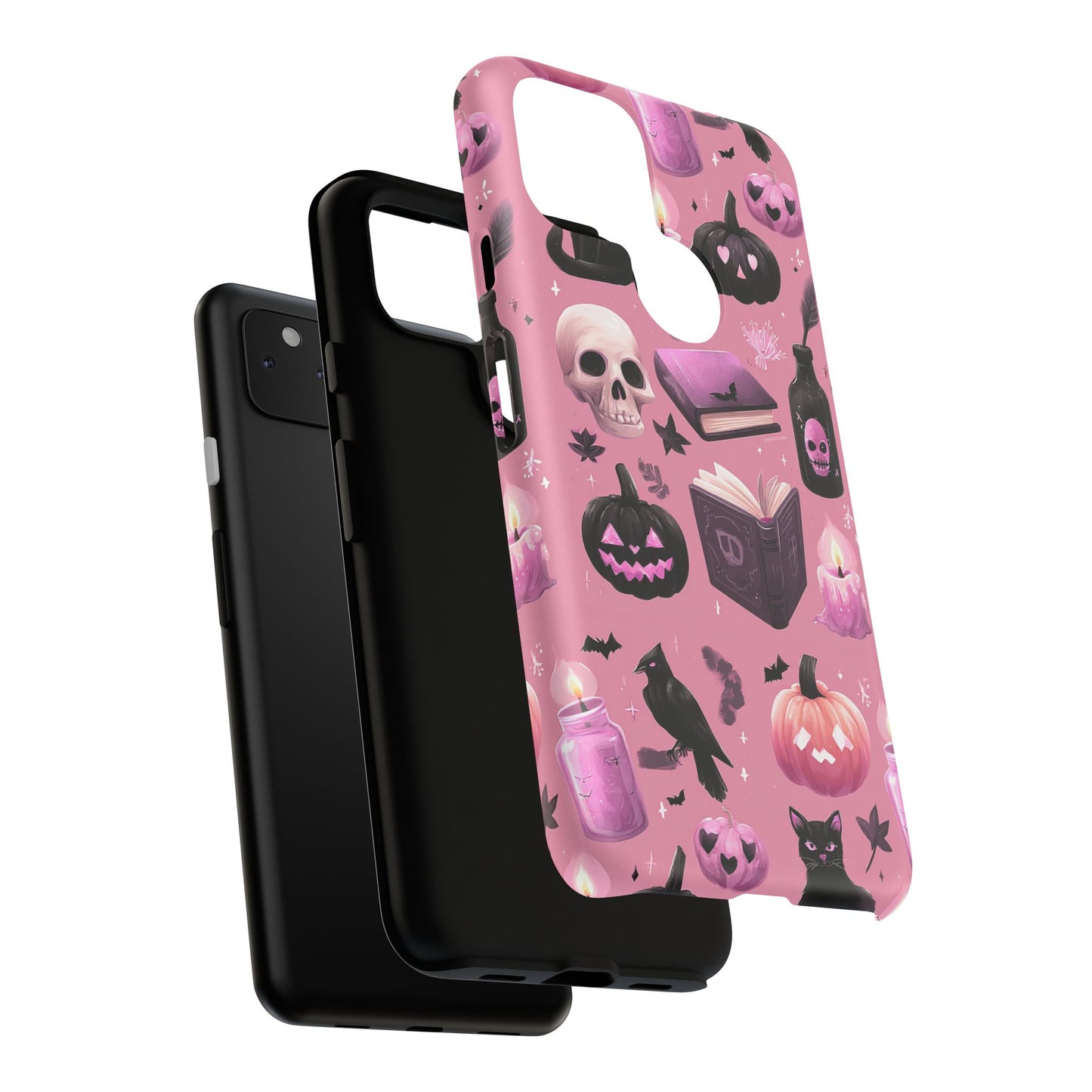 Spooky Phone Case - Halloween Design, Cute Costume Accessory, Fall Decor, Gift for Cat Lovers, Witchy Vibes, Trick or Treat