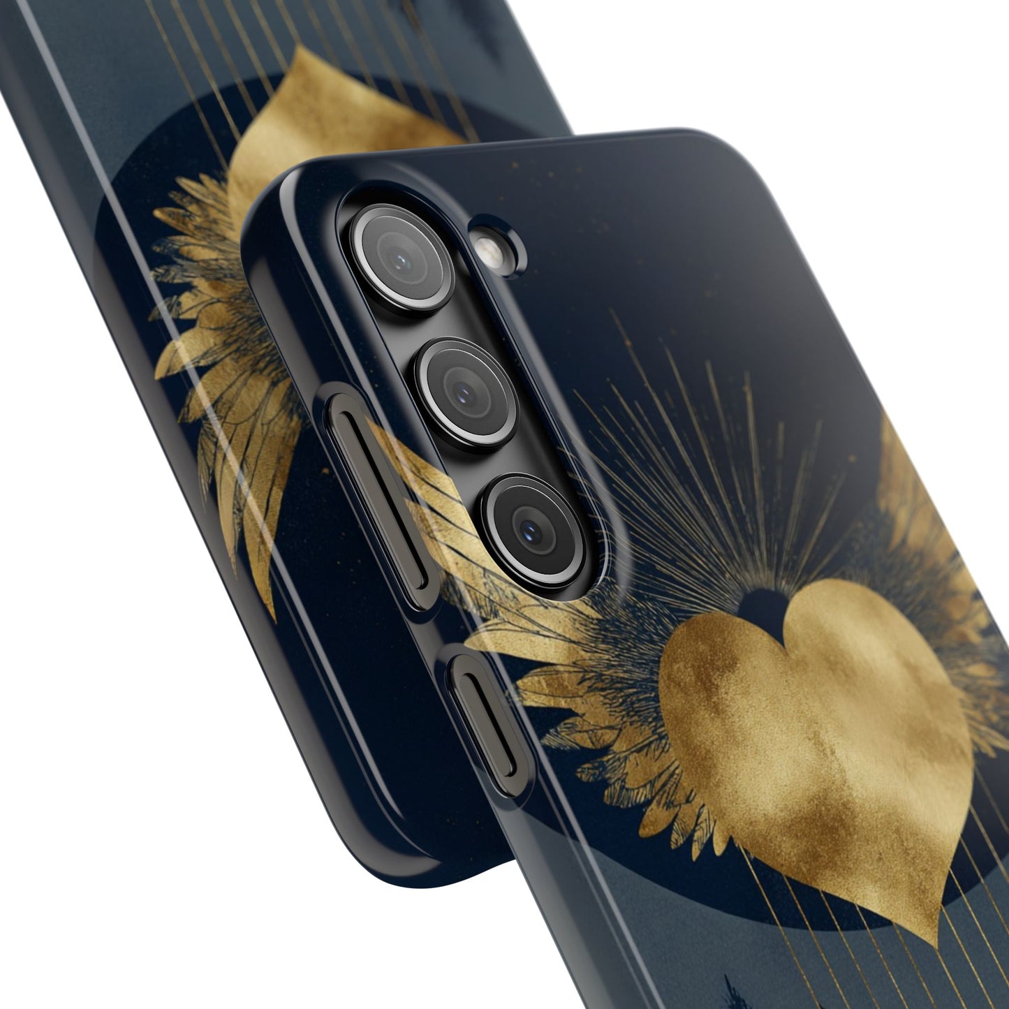 Heart Wing Snap Case, Elegant Phone Cover, Unique Gift, Artistic Accessory, Protective Case for Love and Romance