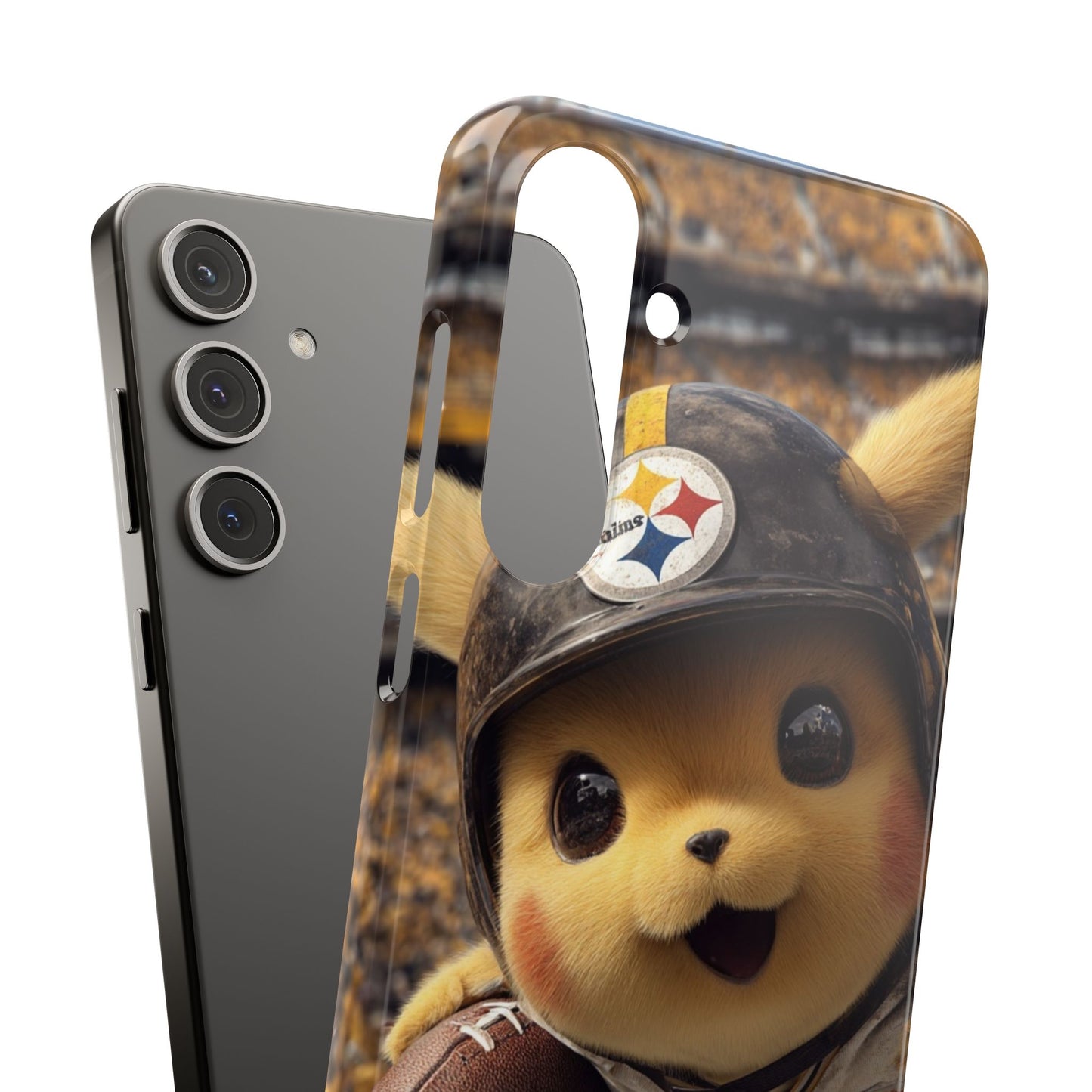 Fun Character Sports Snap Case, Phone Case, Fun Tech Accessory, Cute Gift for Gamers, Football Lovers, Kids.
