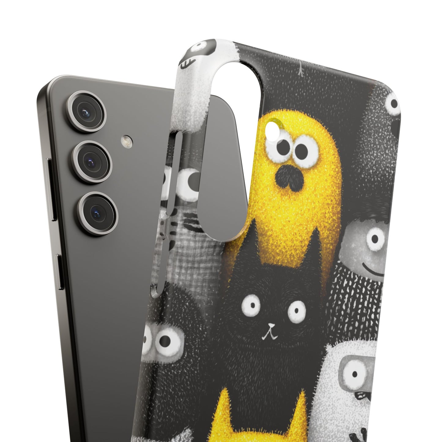 Colorful Character Snap Cases, Cute Phone Cover, Unique Gift for Kids, Fun Accessory, Perfect for Birthdays, Holidays