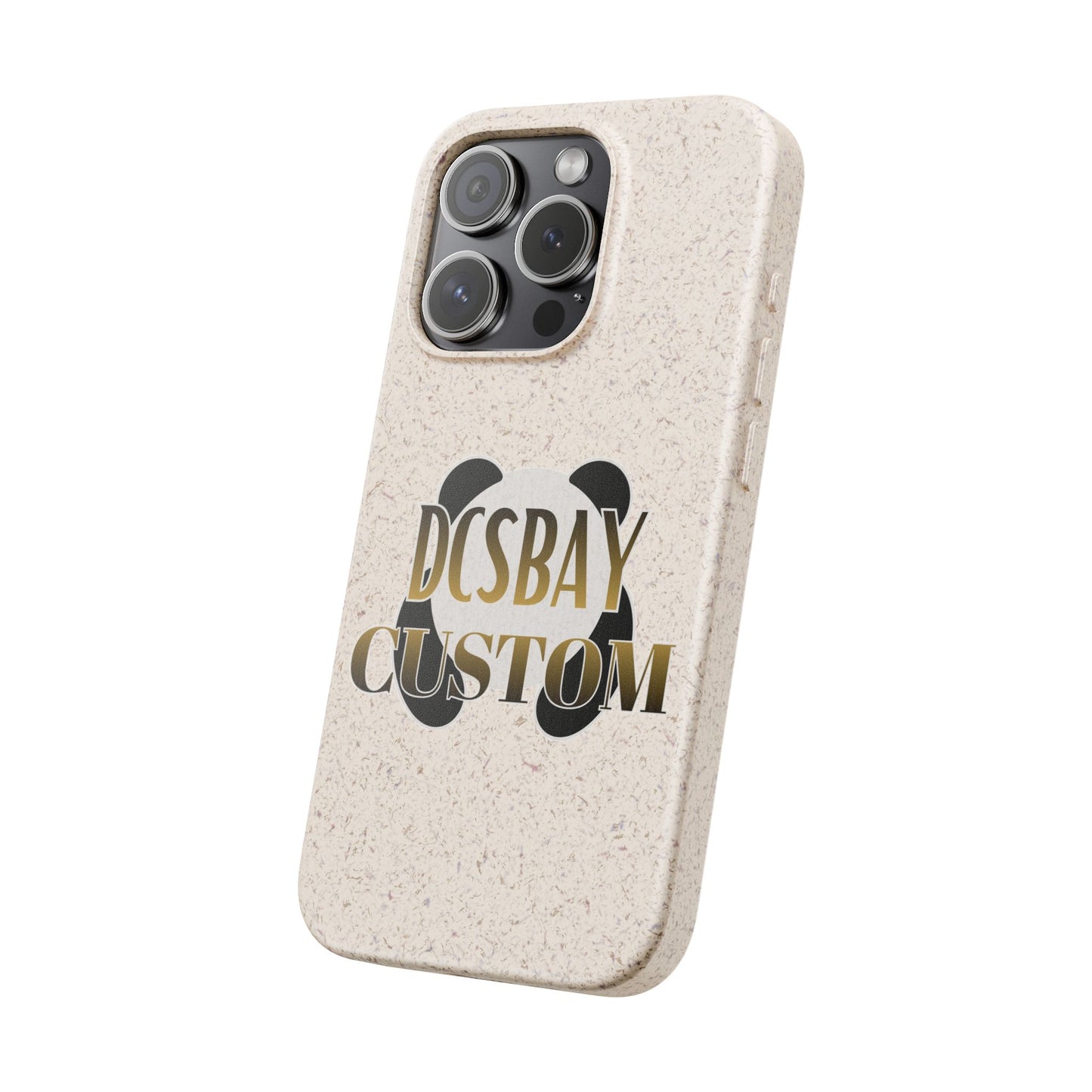 Biodegradable Panda Phone Case — Eco-Friendly Customizable iPhone Cover