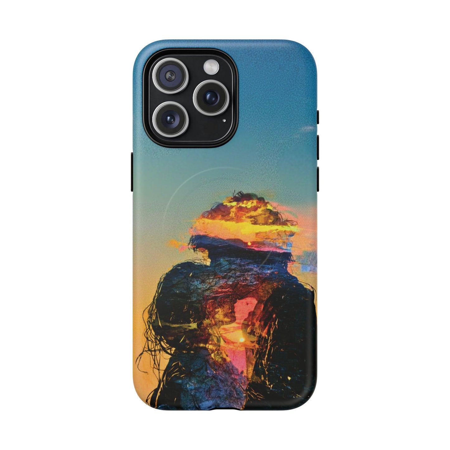 Abstract Sunset Silhouette Tough Magnetic Phone Case
