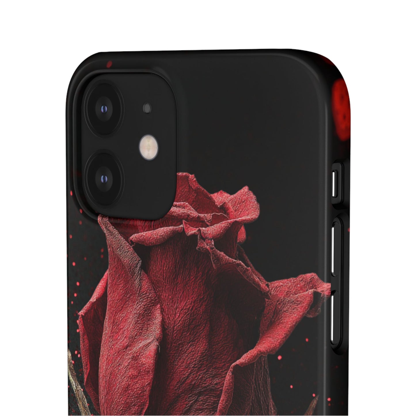 Romantic Rose Snap Case, Floral Phone Cover, Valentines Day Gift, Trendy Mobile Accessory, Heart Design Case, Elegant Phone Protector