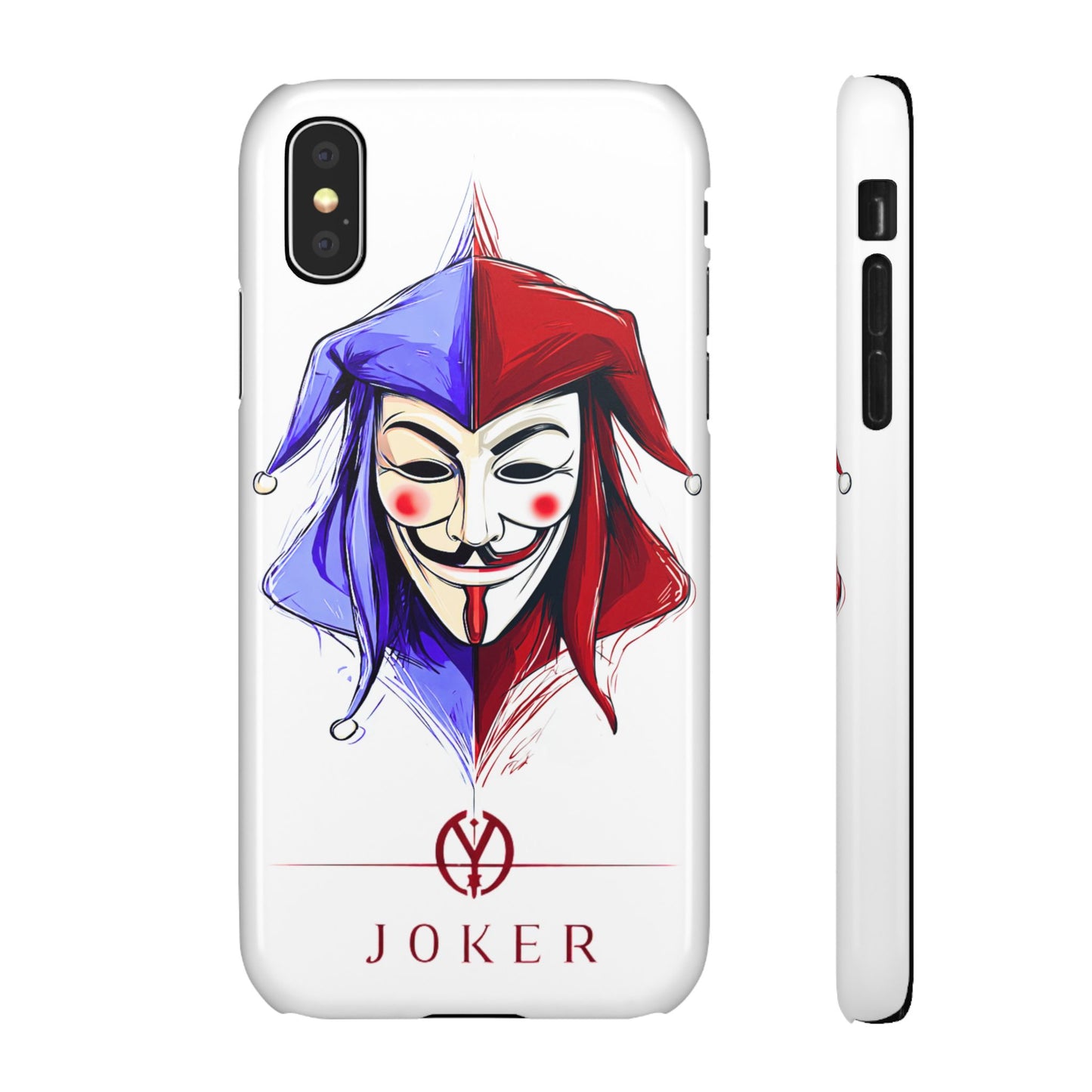 Joker & Anonimous Reunited Guy Fawkes Art Snap Case and Protective Phone Cover For iPhone and Samsung