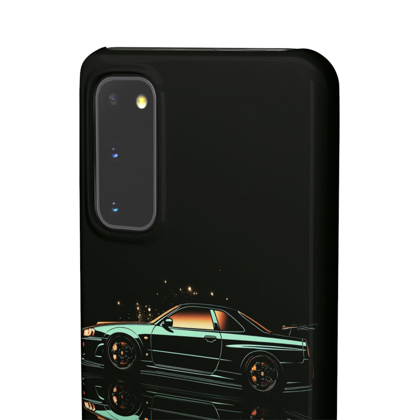 Green Skyleine R34 GTR Art Snap Case and Protective Phone Cover For iPhone and Samsung
