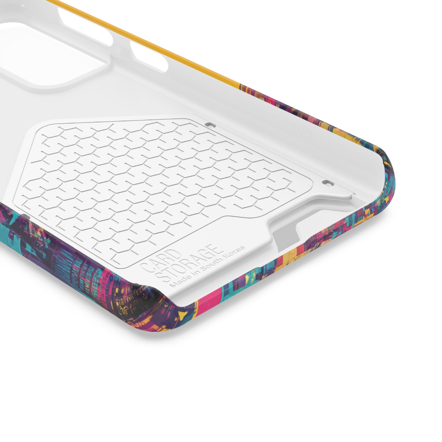 Vibrant Phone Case With Card Holder - Retro Style, Hip Hop Lover's Accessory, Colorful Gift, Music Enthusiast Essential, Unique Phone [...]