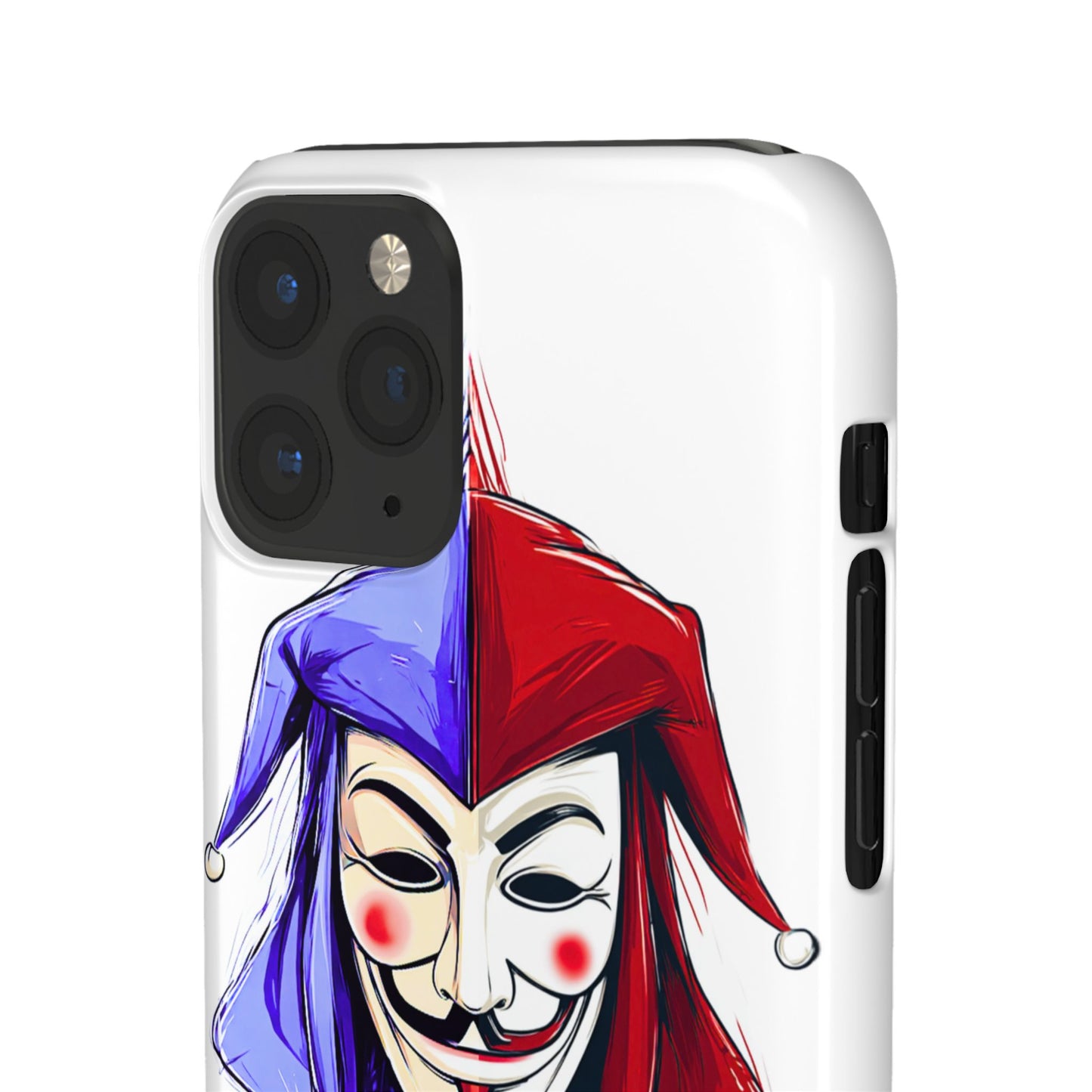 Joker & Anonimous Reunited Guy Fawkes Art Snap Case and Protective Phone Cover For iPhone and Samsung