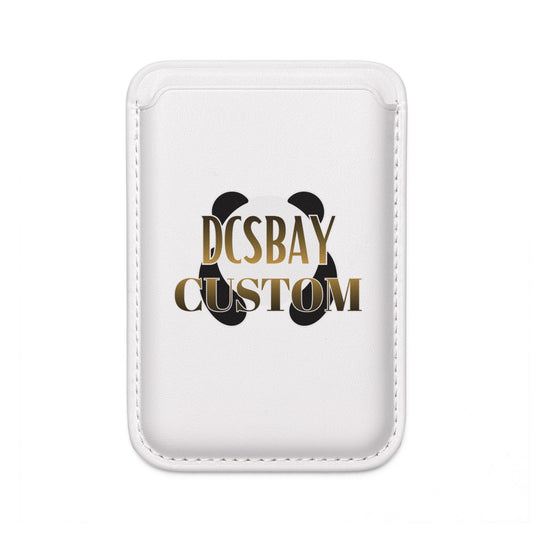 MagSafe Vegan Wallet — Custom Gold “DCSBAY CUSTOM” Panda Design