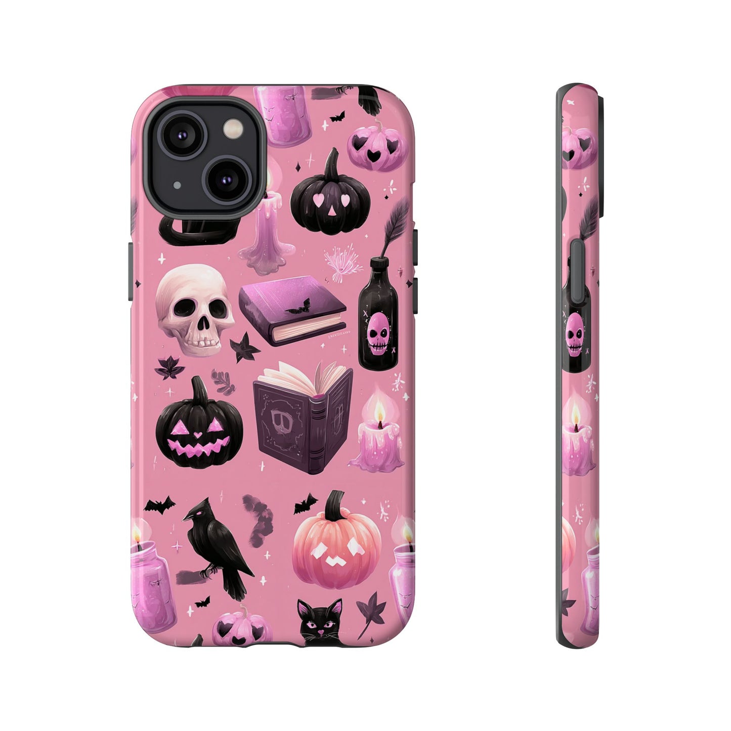 Spooky Phone Case - Halloween Design, Cute Costume Accessory, Fall Decor, Gift for Cat Lovers, Witchy Vibes, Trick or Treat