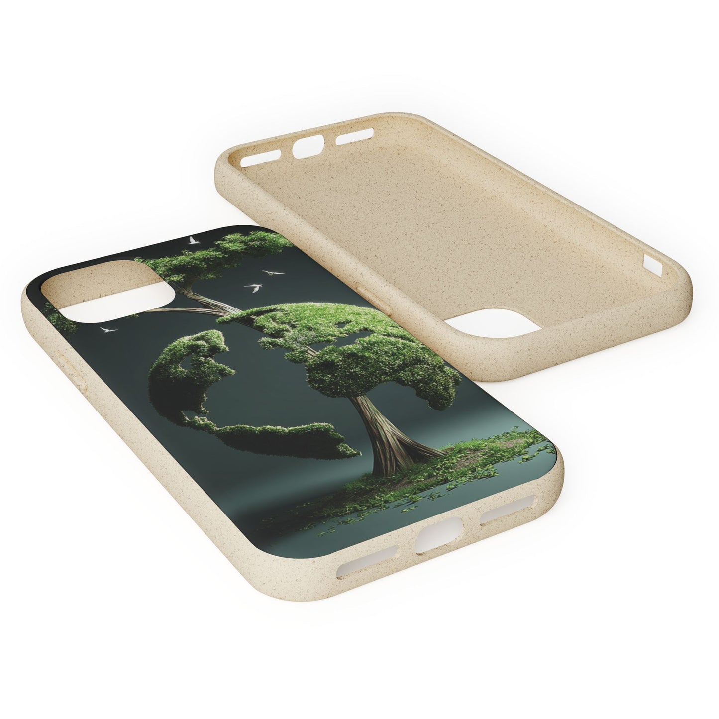 Eco-Friendly Phone Case with Nature Design, Sustainable iPhone Cover, Biodegradable Cellphone Accessories, Green Earth Gift, Earth Day [...]