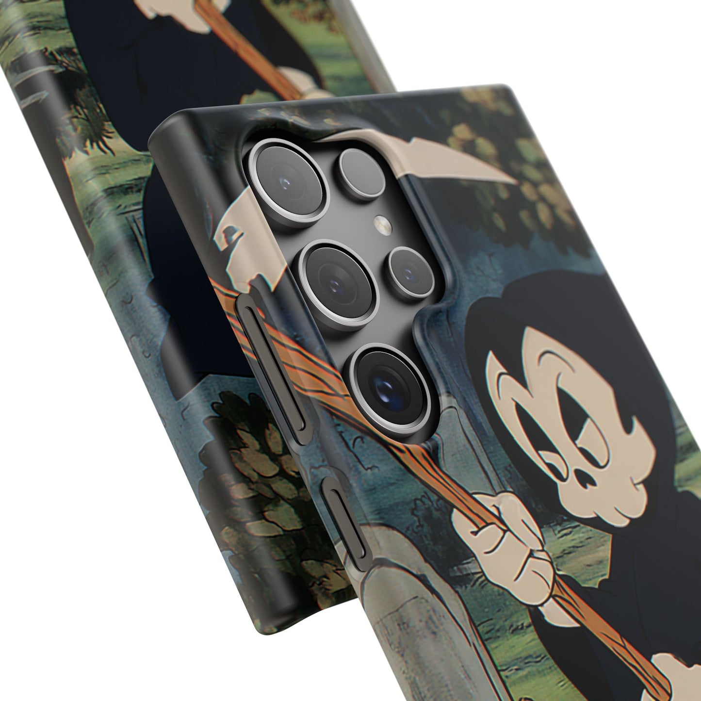Grim Reaper Snap Case, Halloween Phone Case, Cute Death Phone Cover, Spooky Accessories, Unique Phone Protector