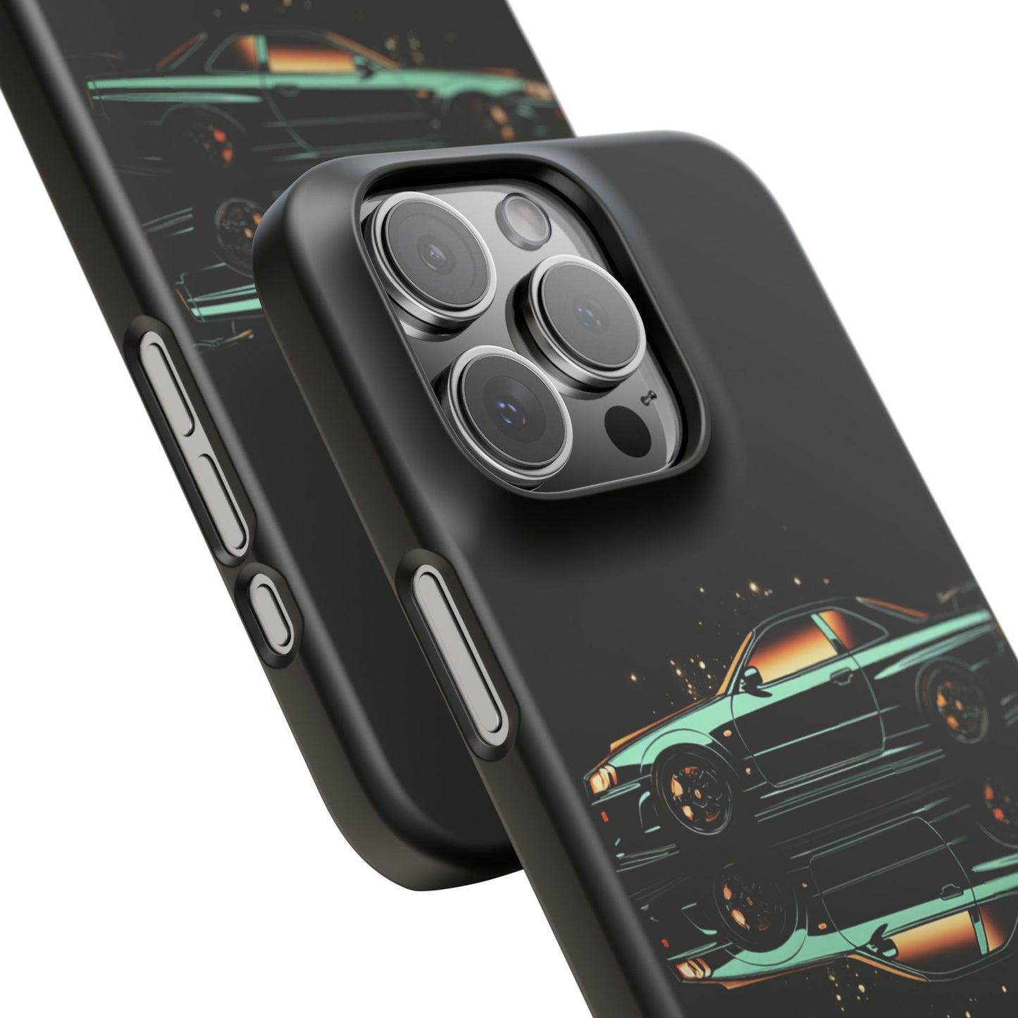 Green Skyleine R34 GTR Art Snap Case and Protective Phone Cover For iPhone and Samsung