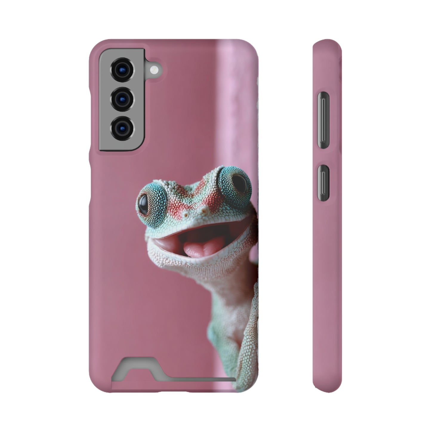 Whimsical Phone Case with Card Holder - Cute Gecko Design, Fun Gift for Kids, Stylish Accessory for Everyday Use, Perfect for [...]
