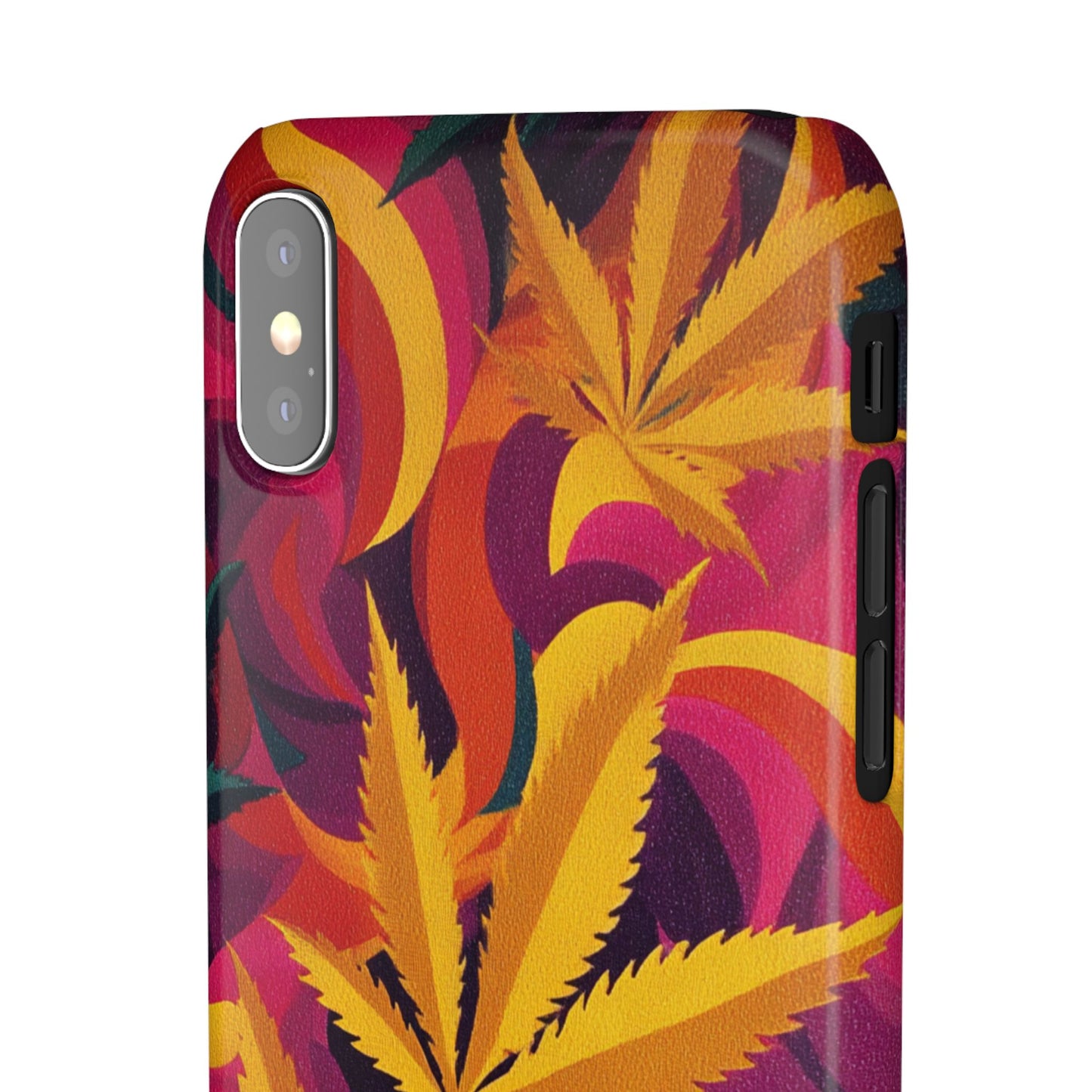 Autumn Vibe Cannabis Snap Case for IPhones and Samsungs Custom