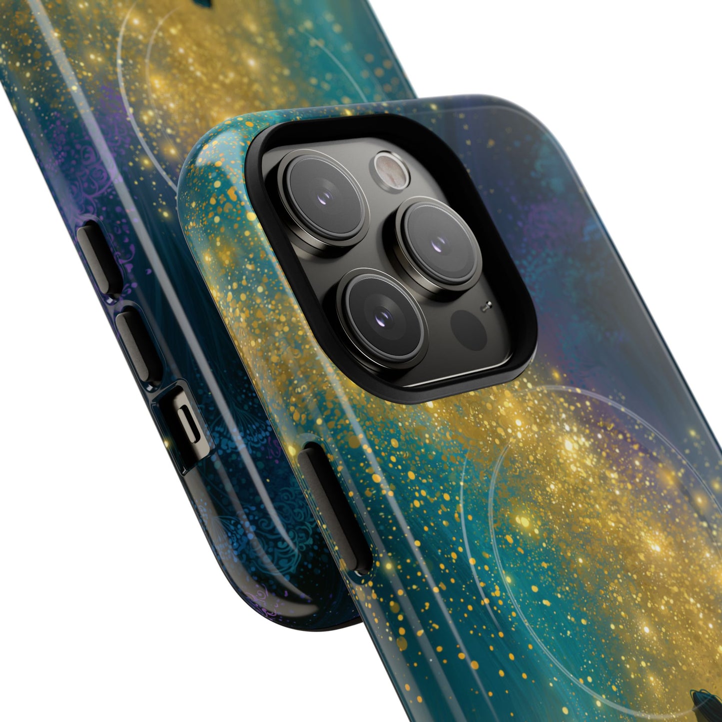 Mystical Nightfall Phone Case — Starry Silhouette Tough Magnetic Case