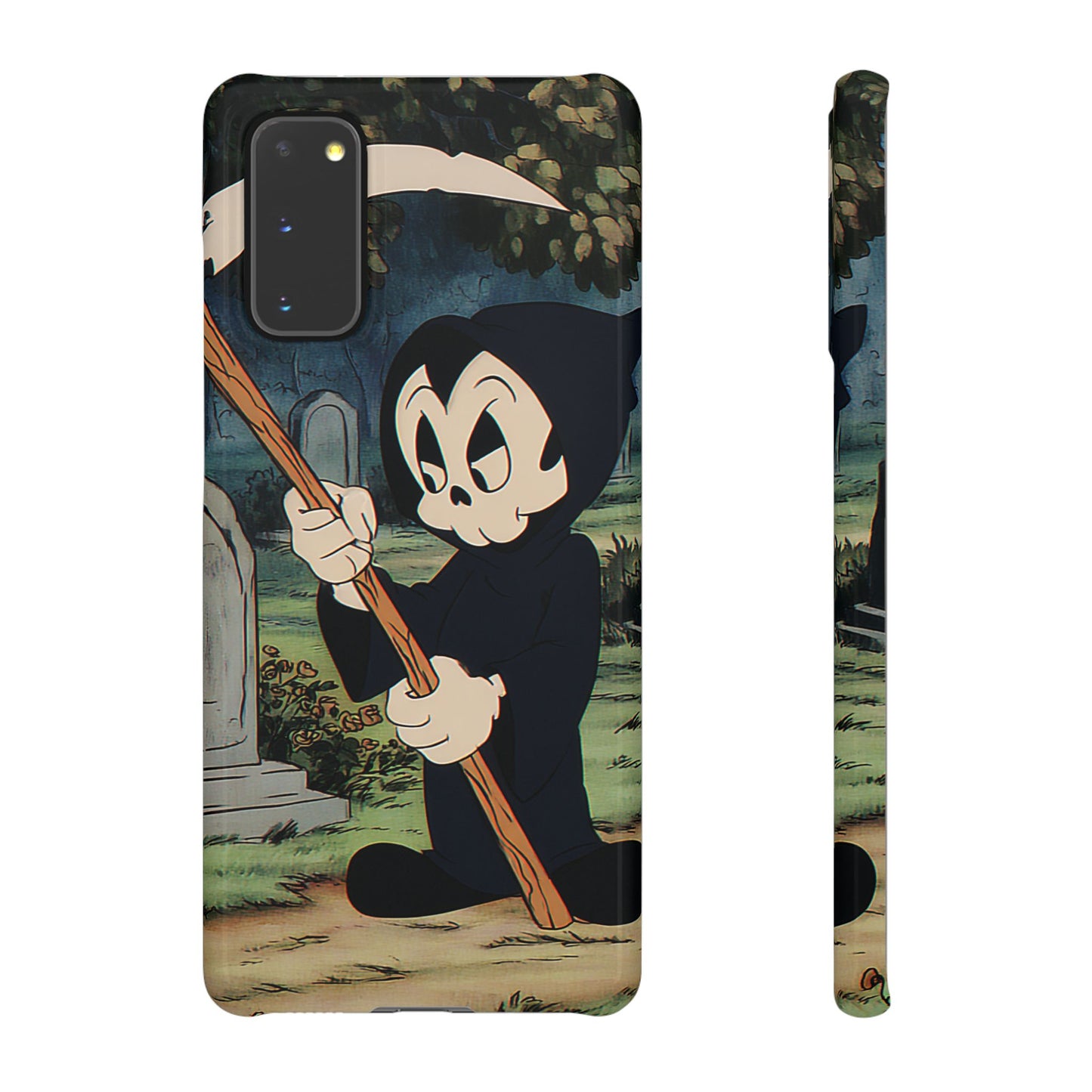 Grim Reaper Snap Case, Halloween Phone Case, Cute Death Phone Cover, Spooky Accessories, Unique Phone Protector