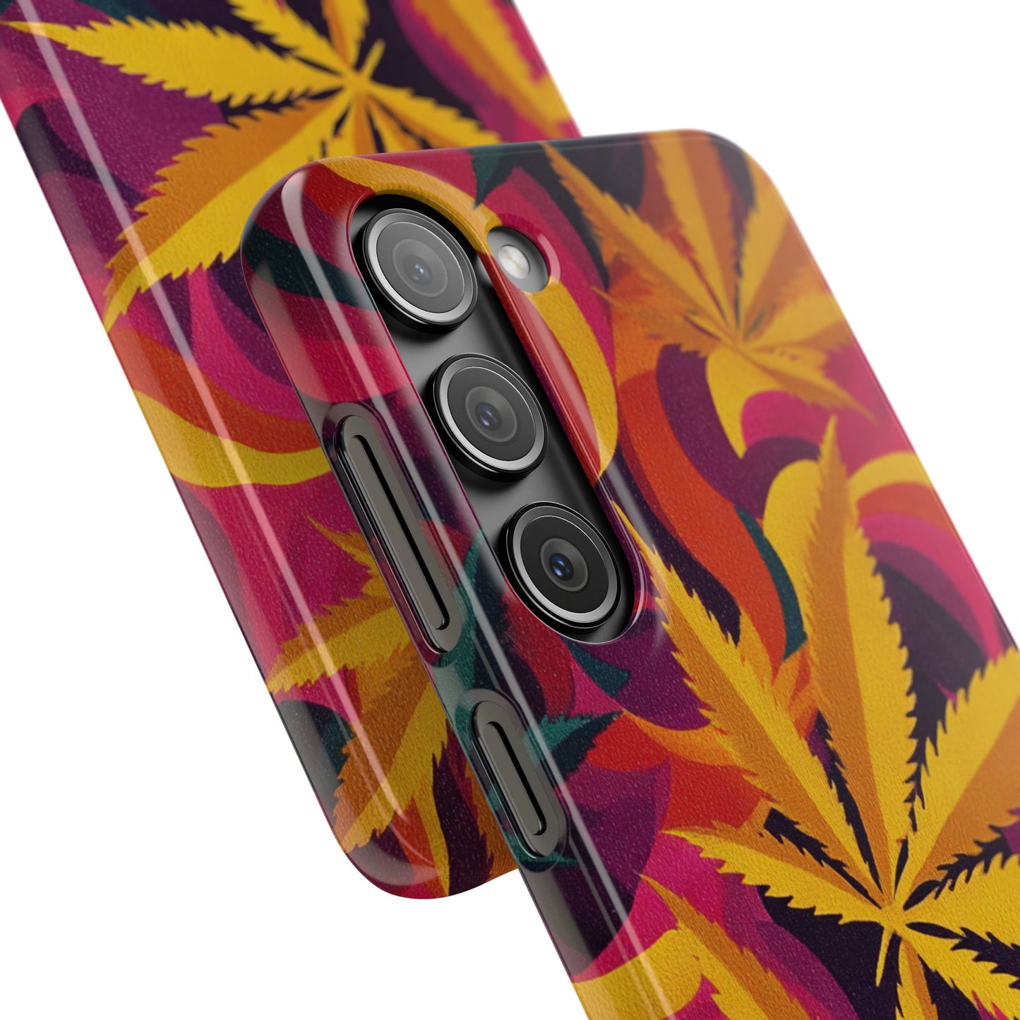 Autumn Vibe Cannabis Snap Case for IPhones and Samsungs Custom