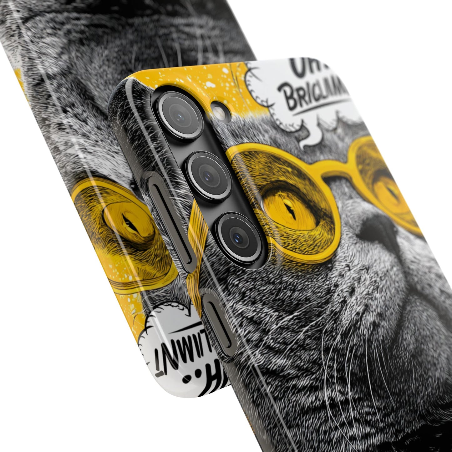 Playful Cat Snap Case - Quirky Phone Cover for Cat Lovers, Gift for Pet Enthusiasts, Funny Accessory for Any Occasion