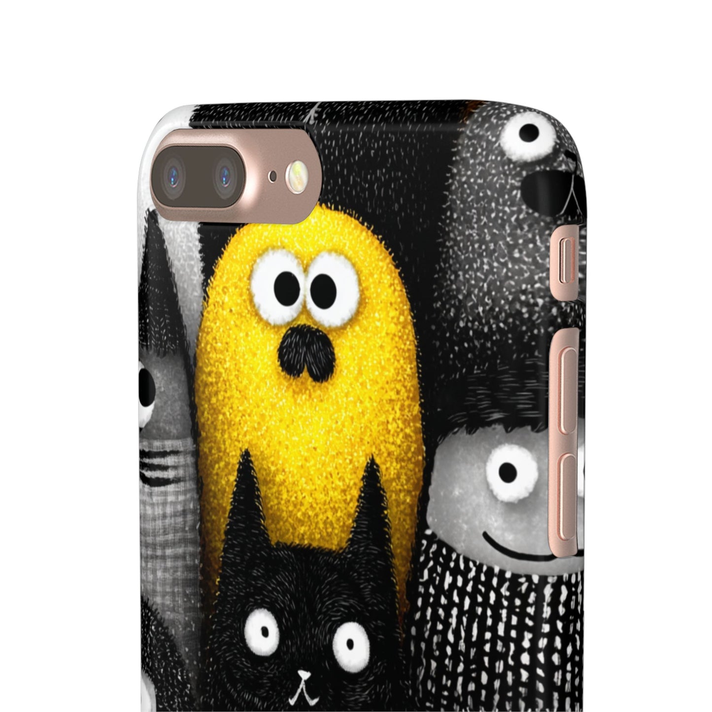Colorful Character Snap Cases, Cute Phone Cover, Unique Gift for Kids, Fun Accessory, Perfect for Birthdays, Holidays