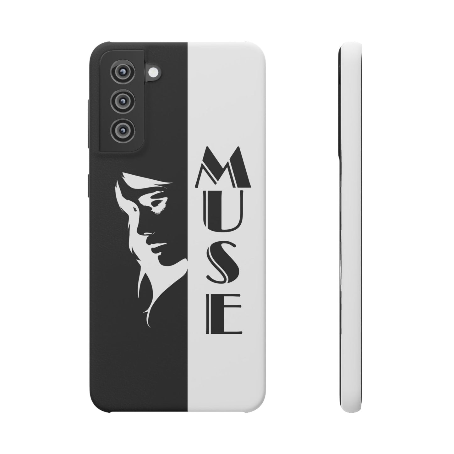 Black And White Bold Muse Snap Case Cover for iPhone and Samsung
