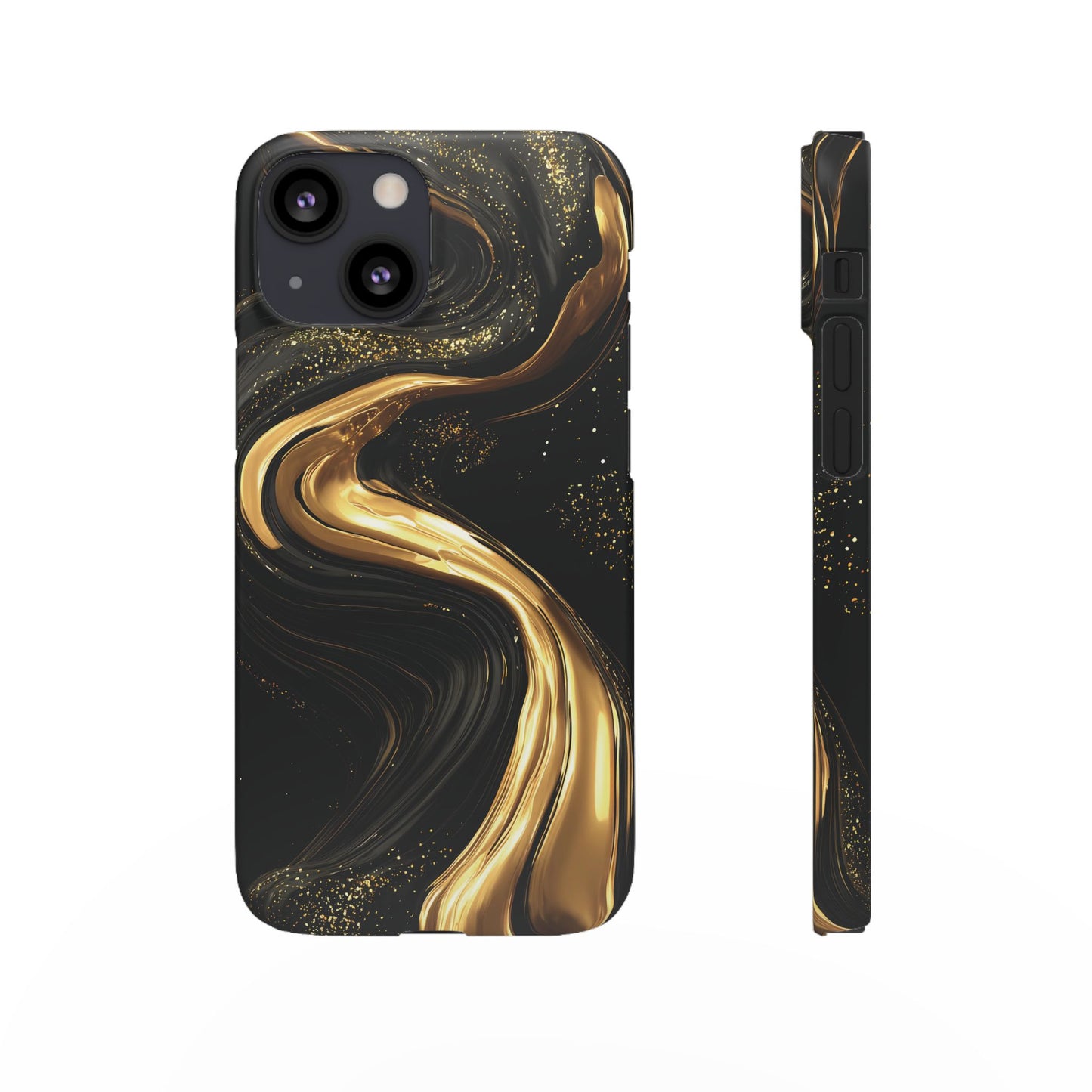 Elegant Gold Swirl Snap Case - Stylish Phone Cover, Modern Accessory, Gift for Her, Luxe Phone Case, Trendy Decor