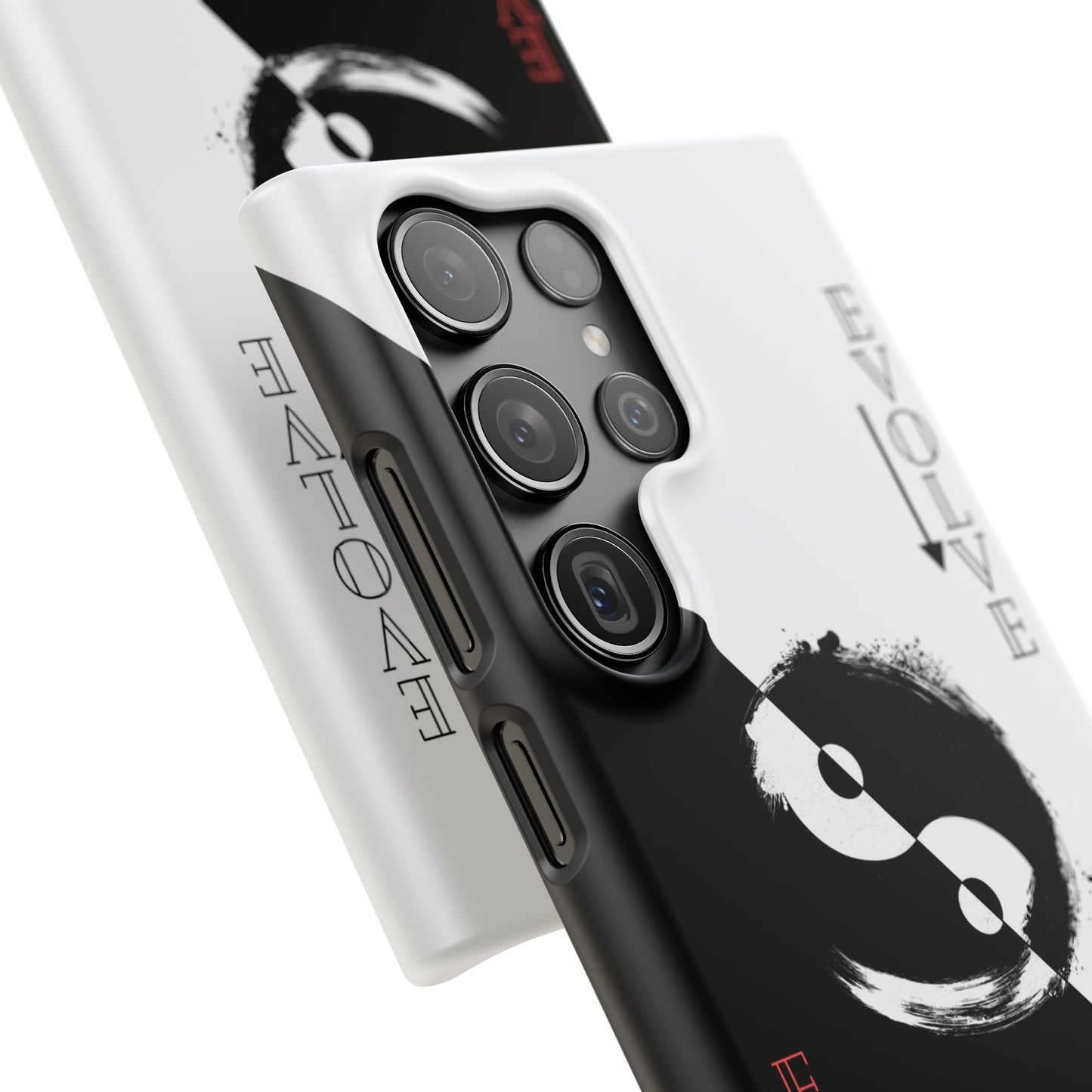 Yin Yang Evolve Black and White Snap Case Cover for iPhone and Samsung