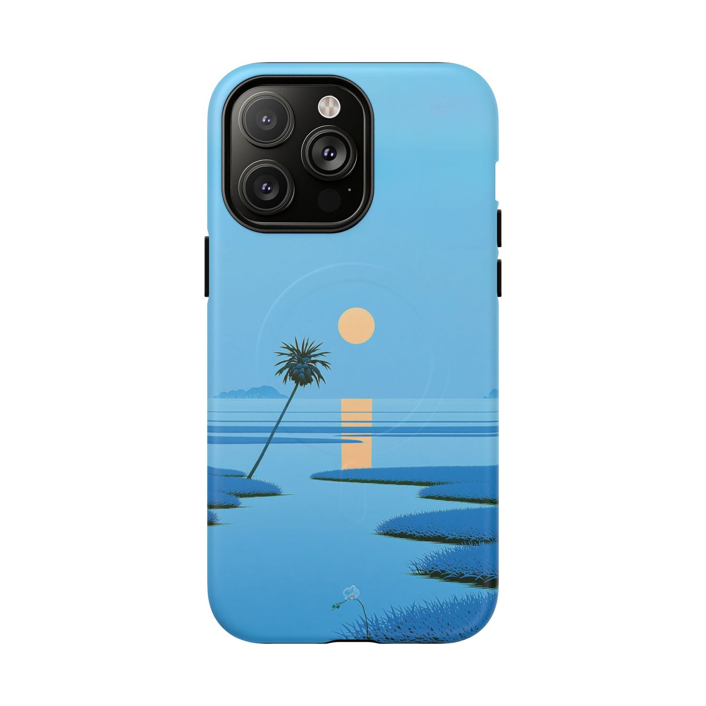 Tough Magnetic Case — Minimal Sunset Palm Phone Cover