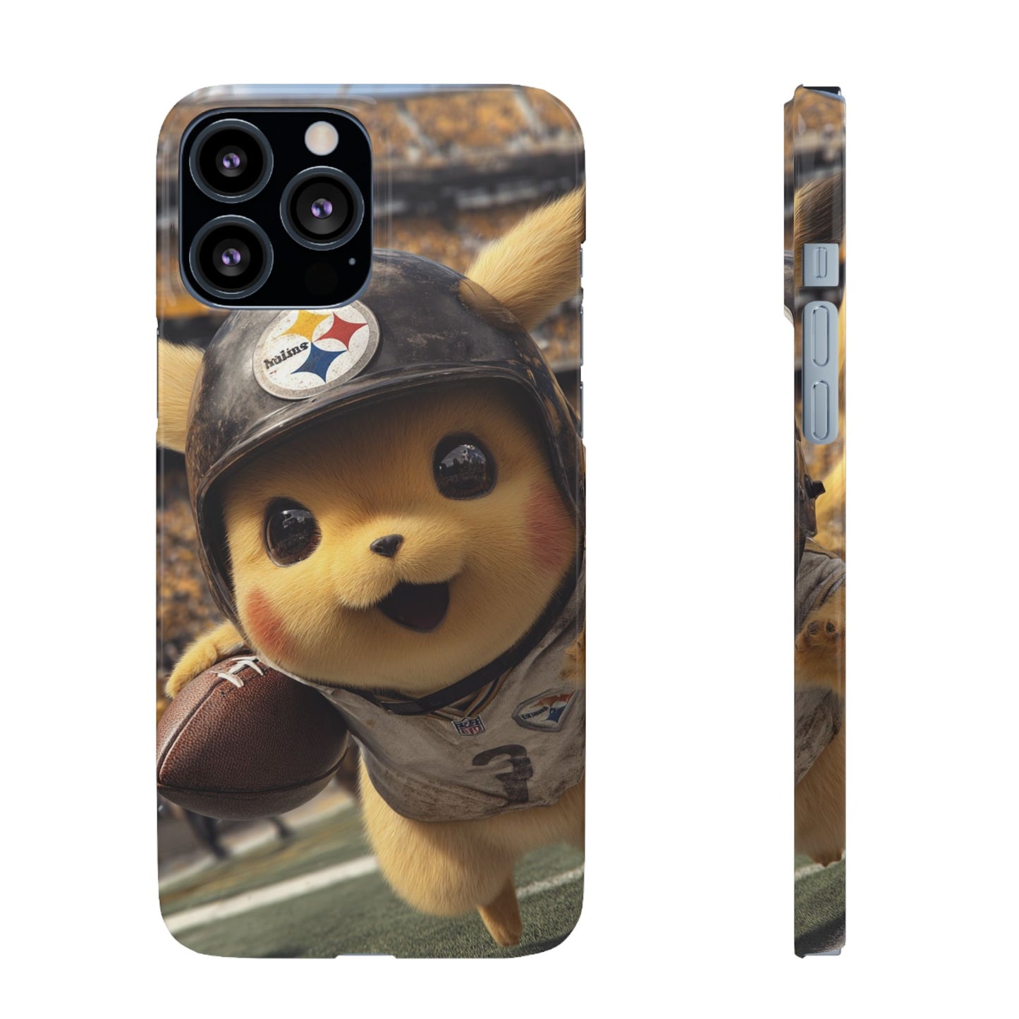 Fun Character Sports Snap Case, Phone Case, Fun Tech Accessory, Cute Gift for Gamers, Football Lovers, Kids.