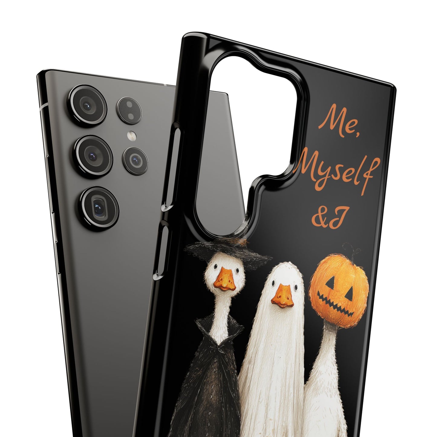 Halloween Goose Snap Case, Funny Goose Phone Case, Fall Accessories, Cute Halloween Gift, Me Myself & I Design