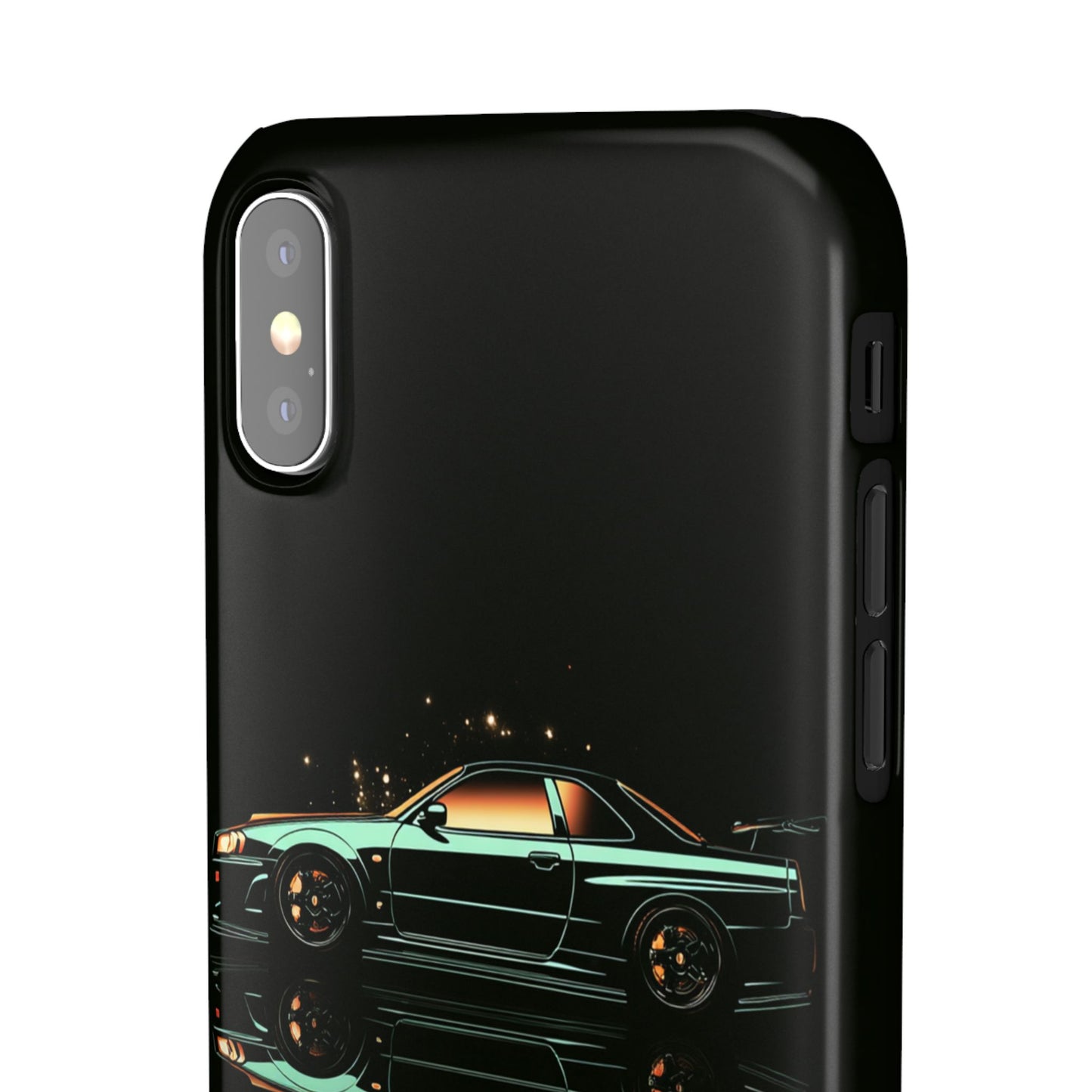 Green Skyleine R34 GTR Art Snap Case and Protective Phone Cover For iPhone and Samsung