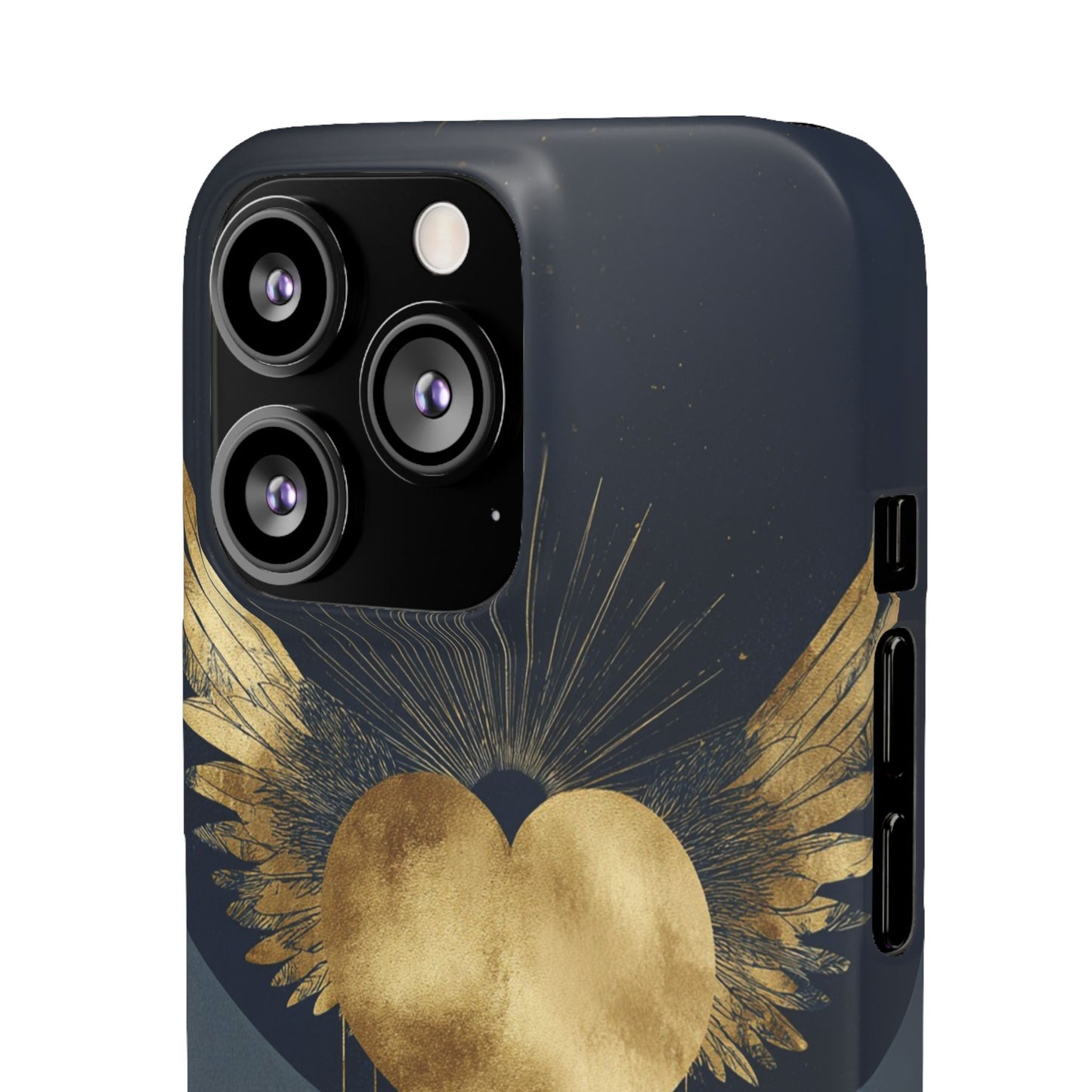 Heart Wing Snap Case, Elegant Phone Cover, Unique Gift, Artistic Accessory, Protective Case for Love and Romance