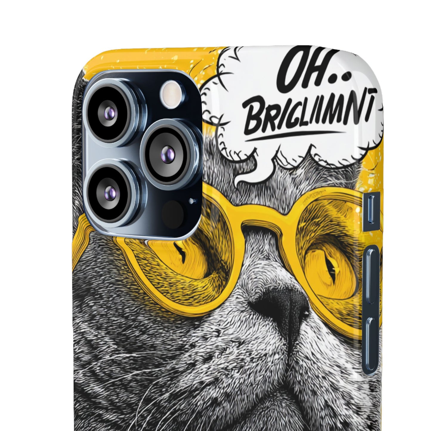Playful Cat Snap Case - Quirky Phone Cover for Cat Lovers, Gift for Pet Enthusiasts, Funny Accessory for Any Occasion