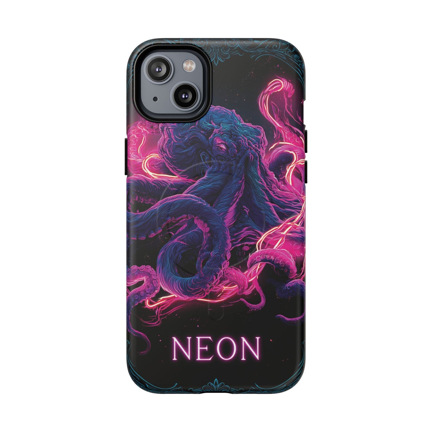Neon Octopus Phone Case — Tough Magnetic Protective Cover