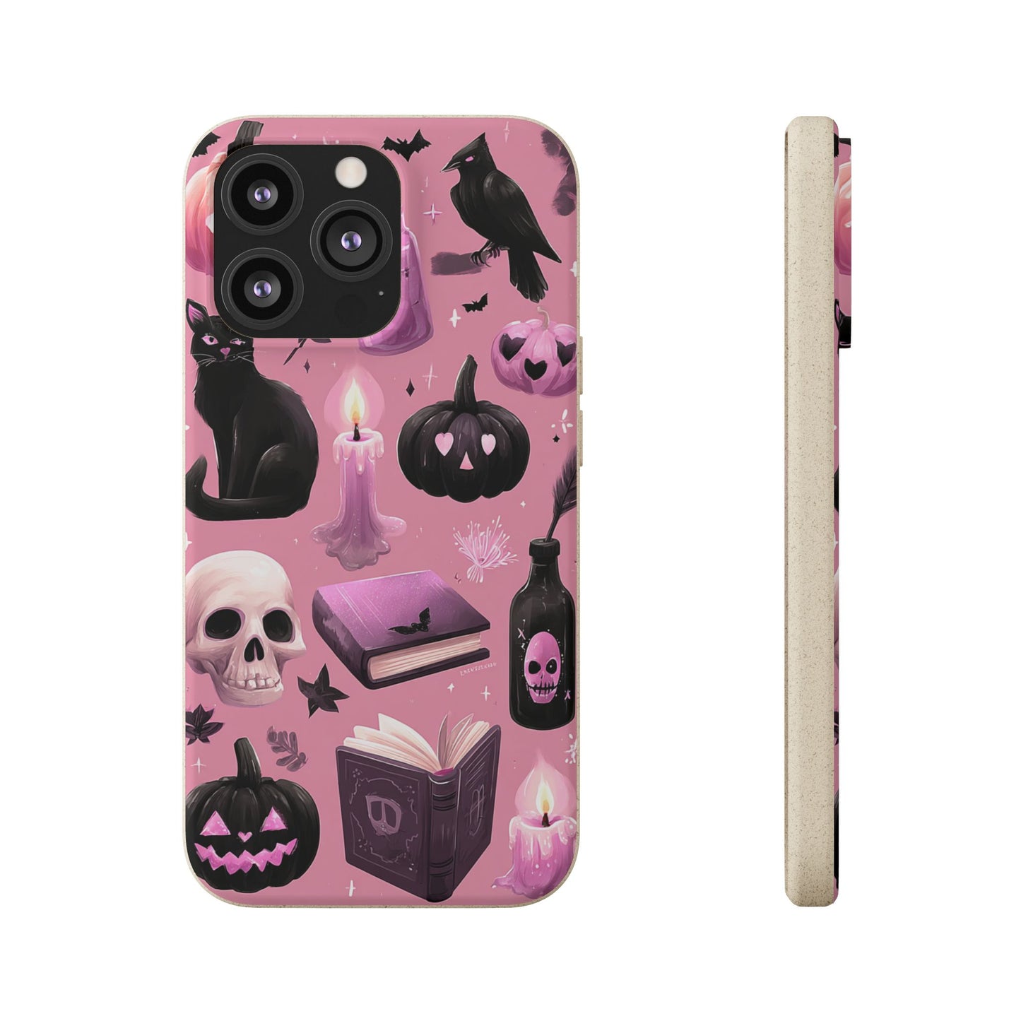 Halloween-Inspired Biodegradable Phone Case, Eco-Friendly Cell Phone Cover, Cute Goth Aesthetic Gift, Sustainable Halloween Decor, [...]