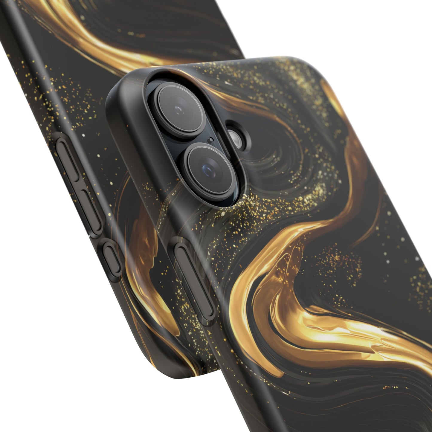 Elegant Gold Swirl Snap Case - Stylish Phone Cover, Modern Accessory, Gift for Her, Luxe Phone Case, Trendy Decor