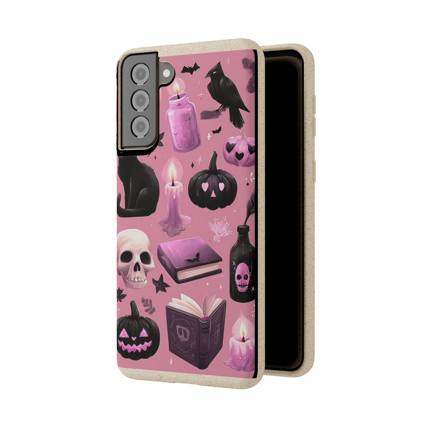 Halloween-Inspired Biodegradable Phone Case, Eco-Friendly Cell Phone Cover, Cute Goth Aesthetic Gift, Sustainable Halloween Decor, [...]