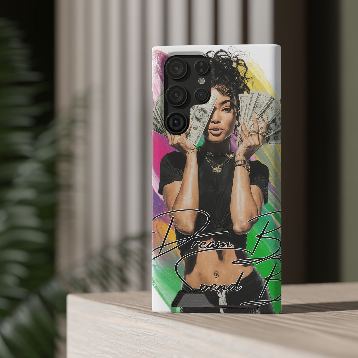Vibrant Phone Case with Card Holder - Dream Big, Stylish Accessory for Teens & Young Adults, Perfect Gift for Birthdays, Graduations, [...]
