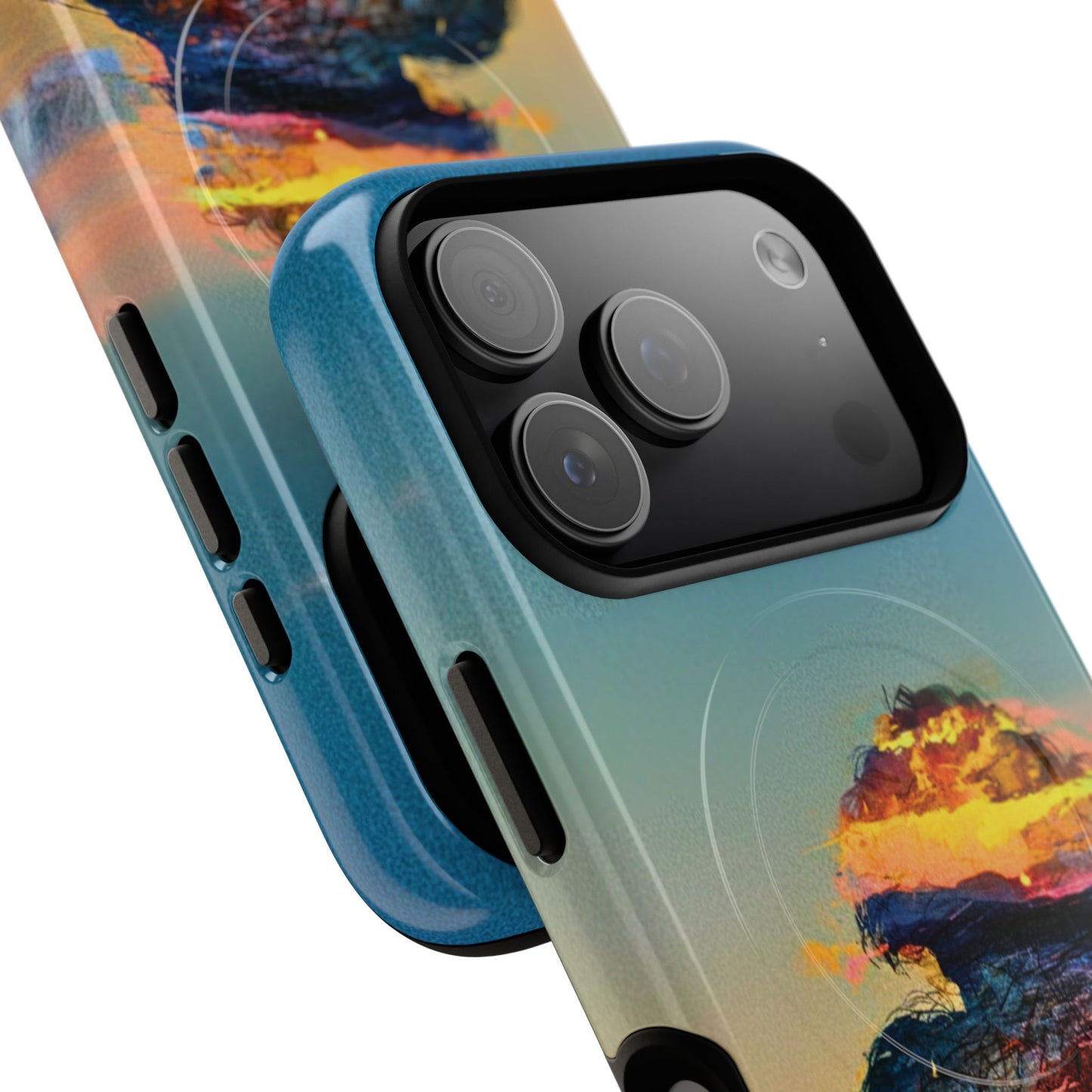 Abstract Sunset Silhouette Tough Magnetic Phone Case