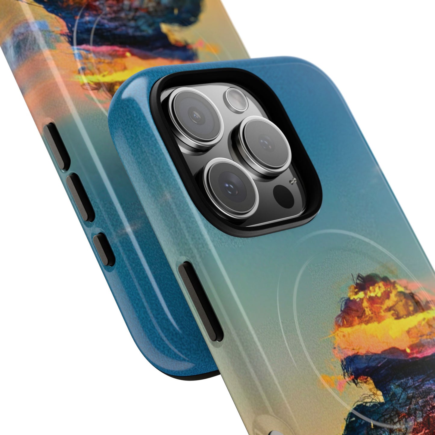 Abstract Sunset Silhouette Tough Magnetic Phone Case