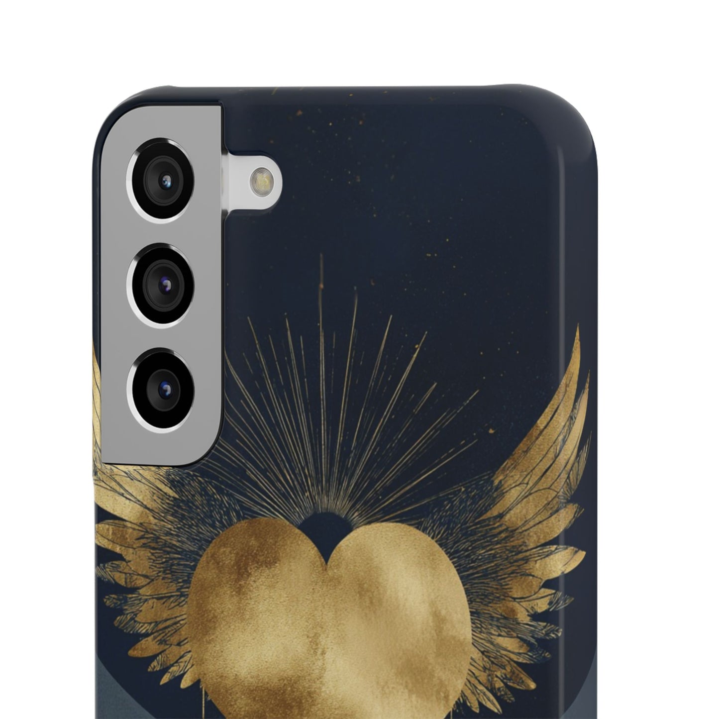 Heart Wing Snap Case, Elegant Phone Cover, Unique Gift, Artistic Accessory, Protective Case for Love and Romance