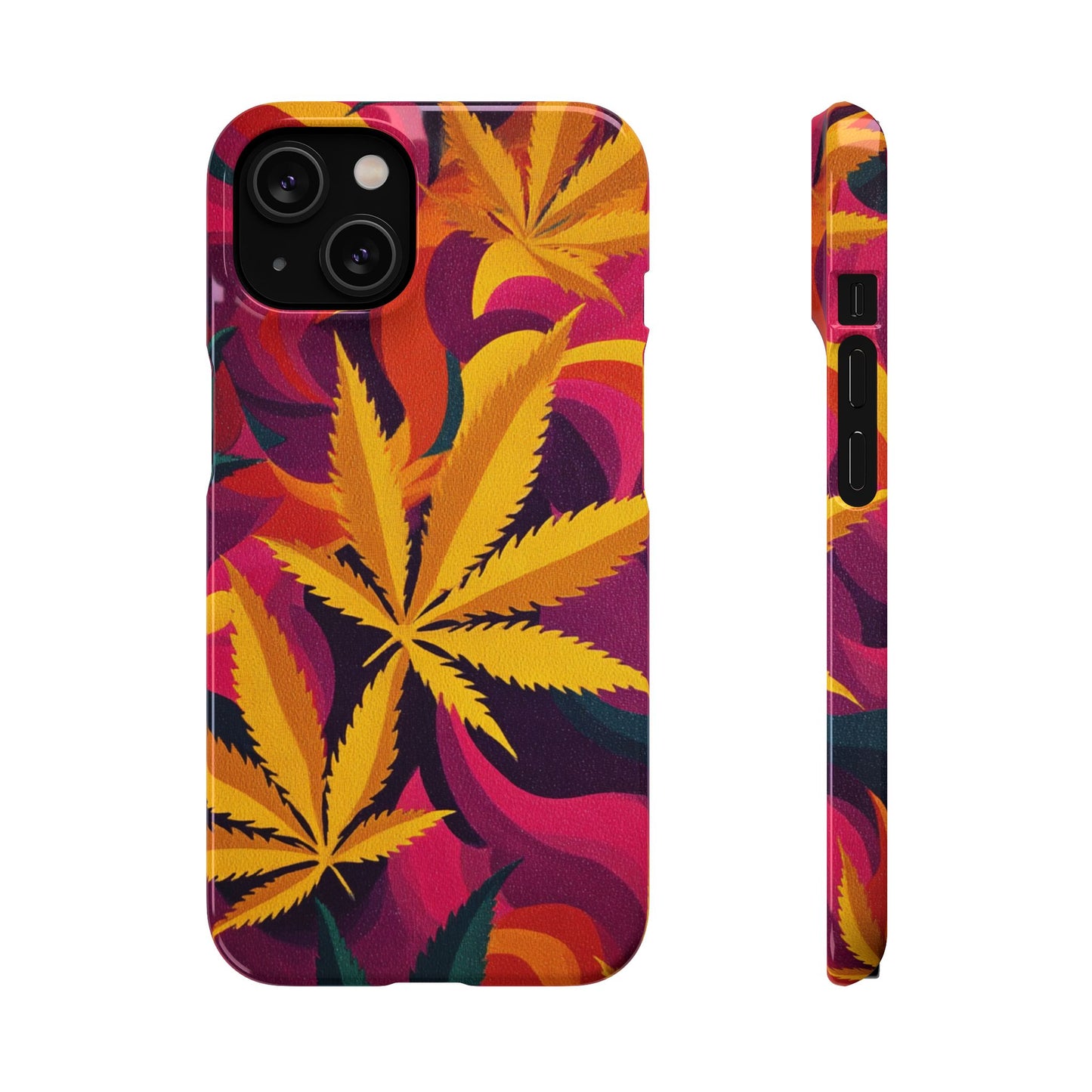 Autumn Vibe Cannabis Snap Case for IPhones and Samsungs Custom